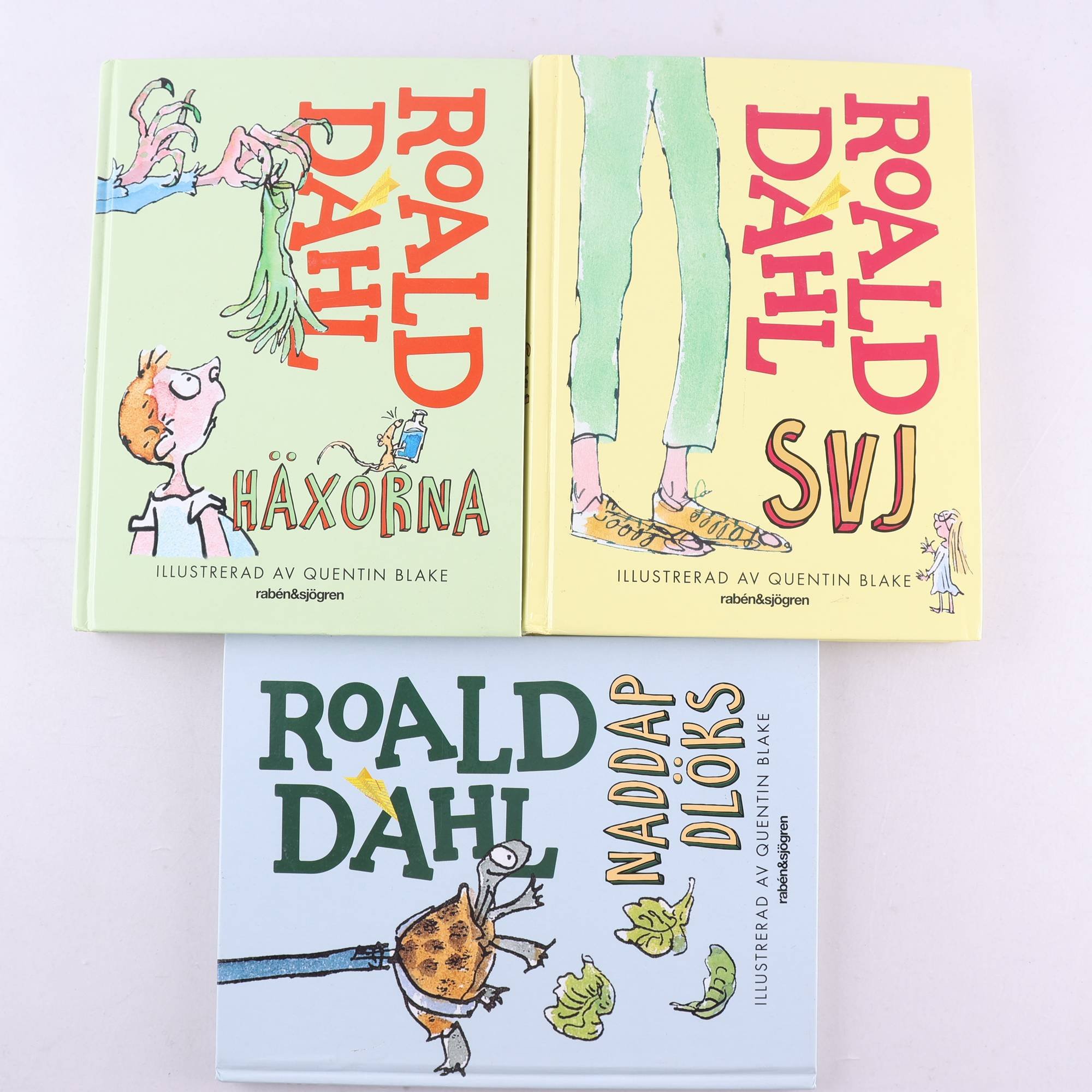Roald Dahl, bokpaket med 3 volymer