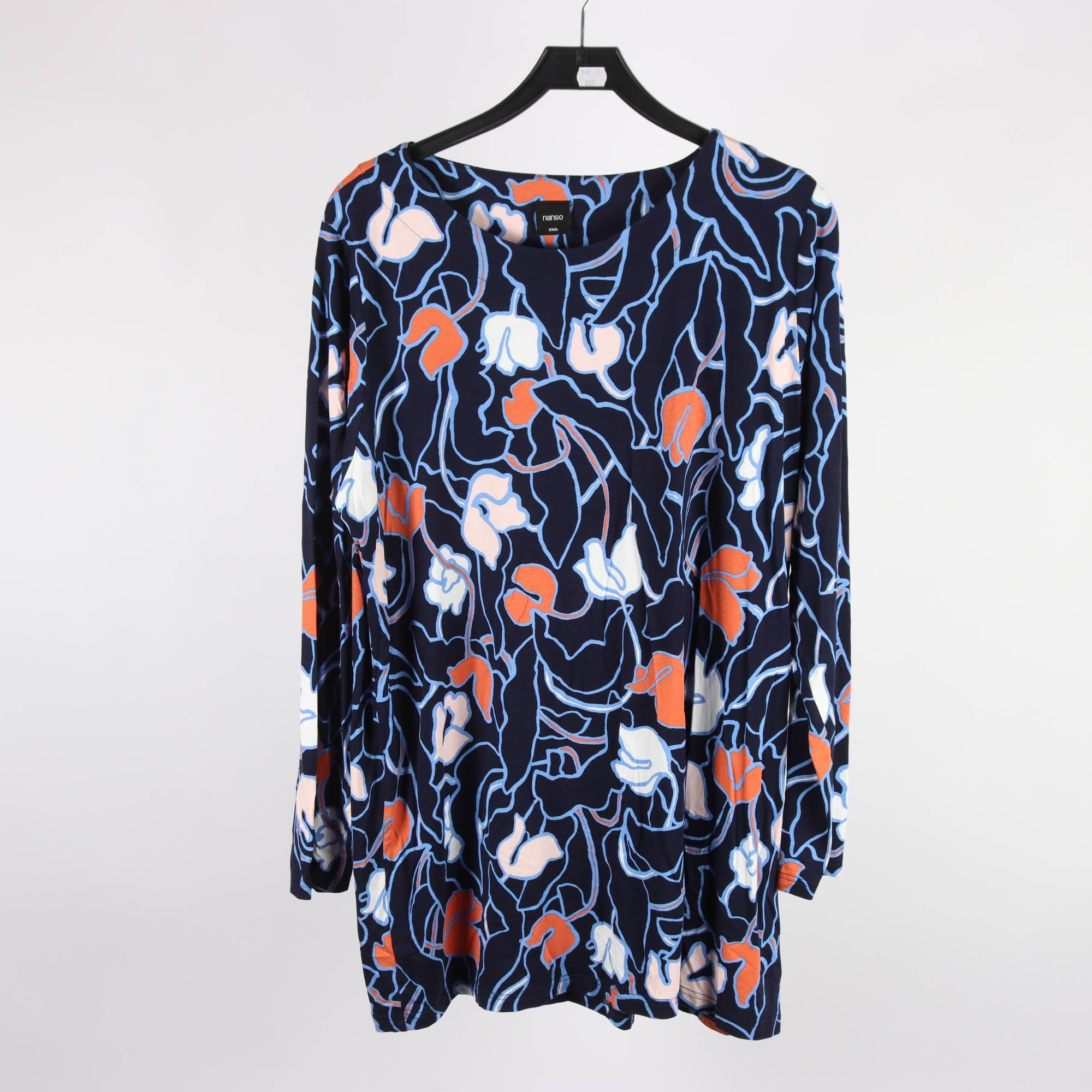 Tröja/tunika, Nanso, blå, orange, stl. XXXL.