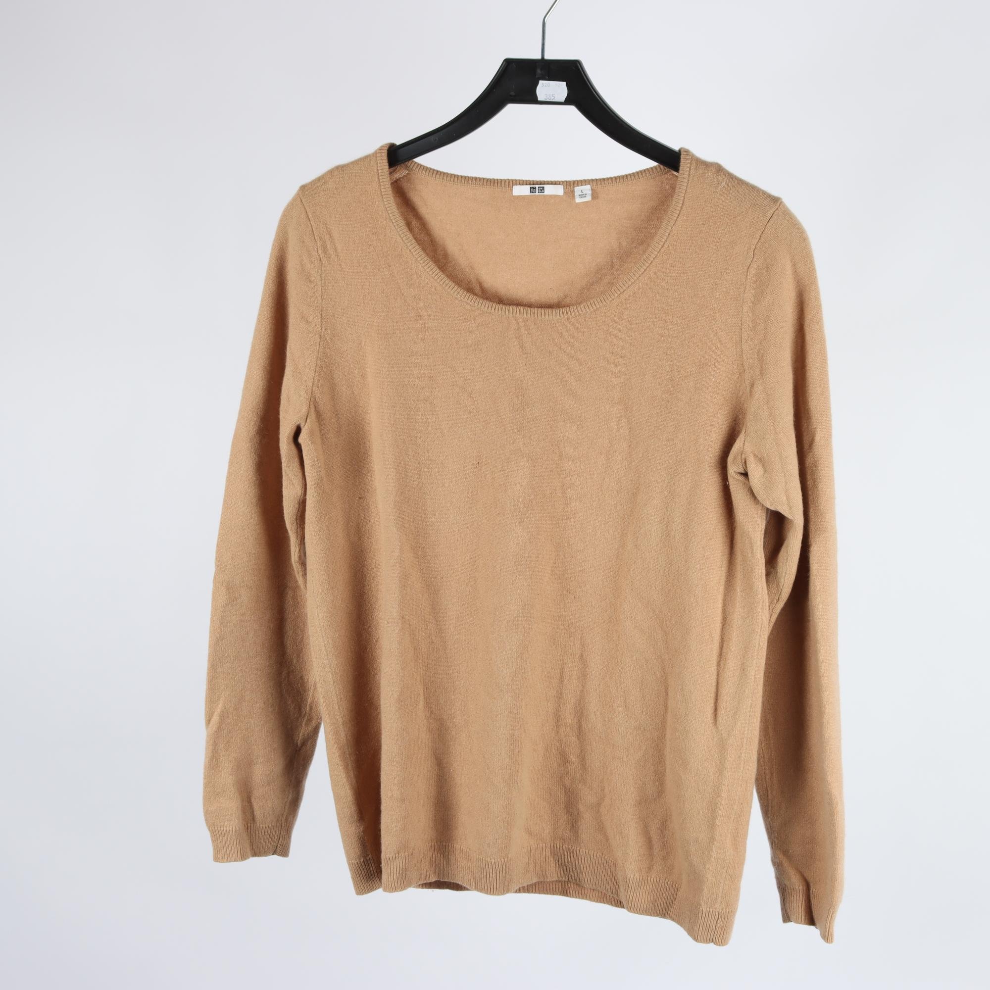 Tröja, Uniqlo, brun, 100% cashmere, stl. L.