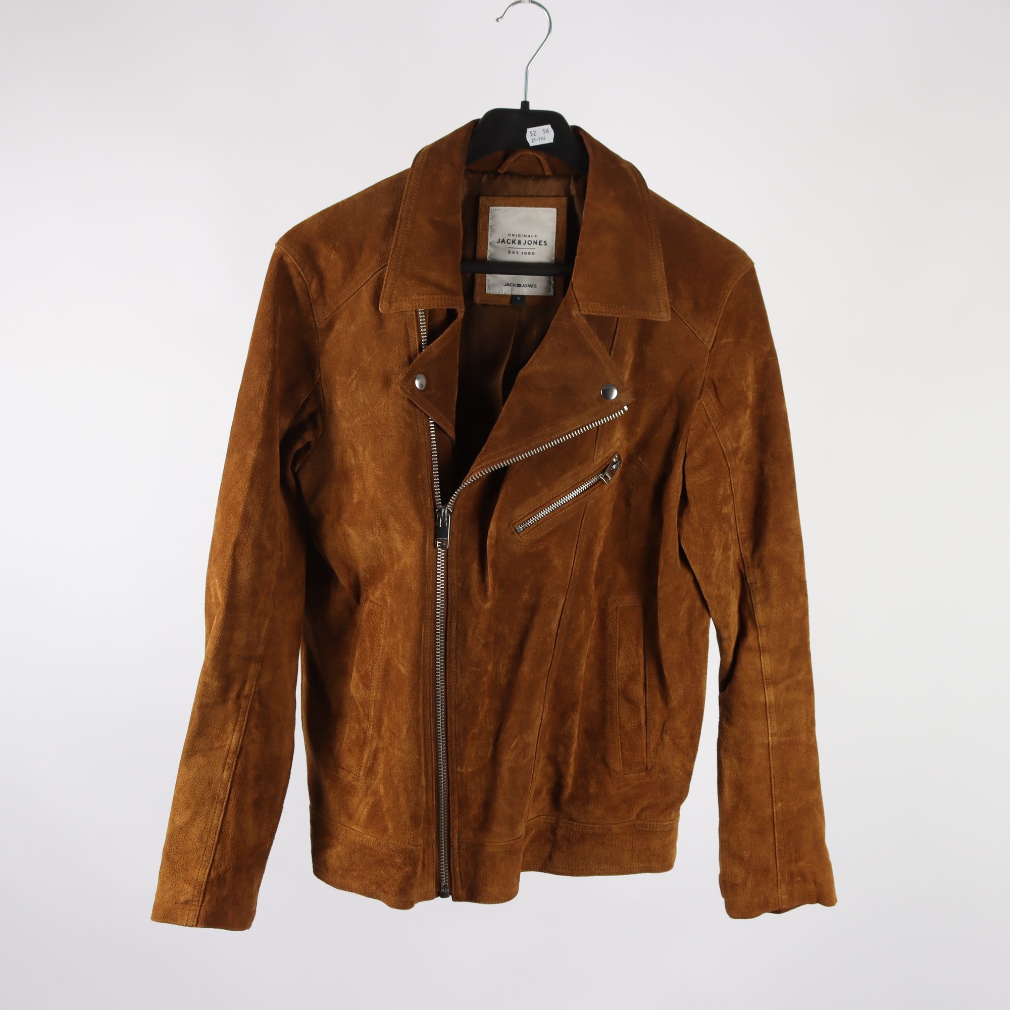 Mockajacka, Jack & Jones, 100% läder, stl. L