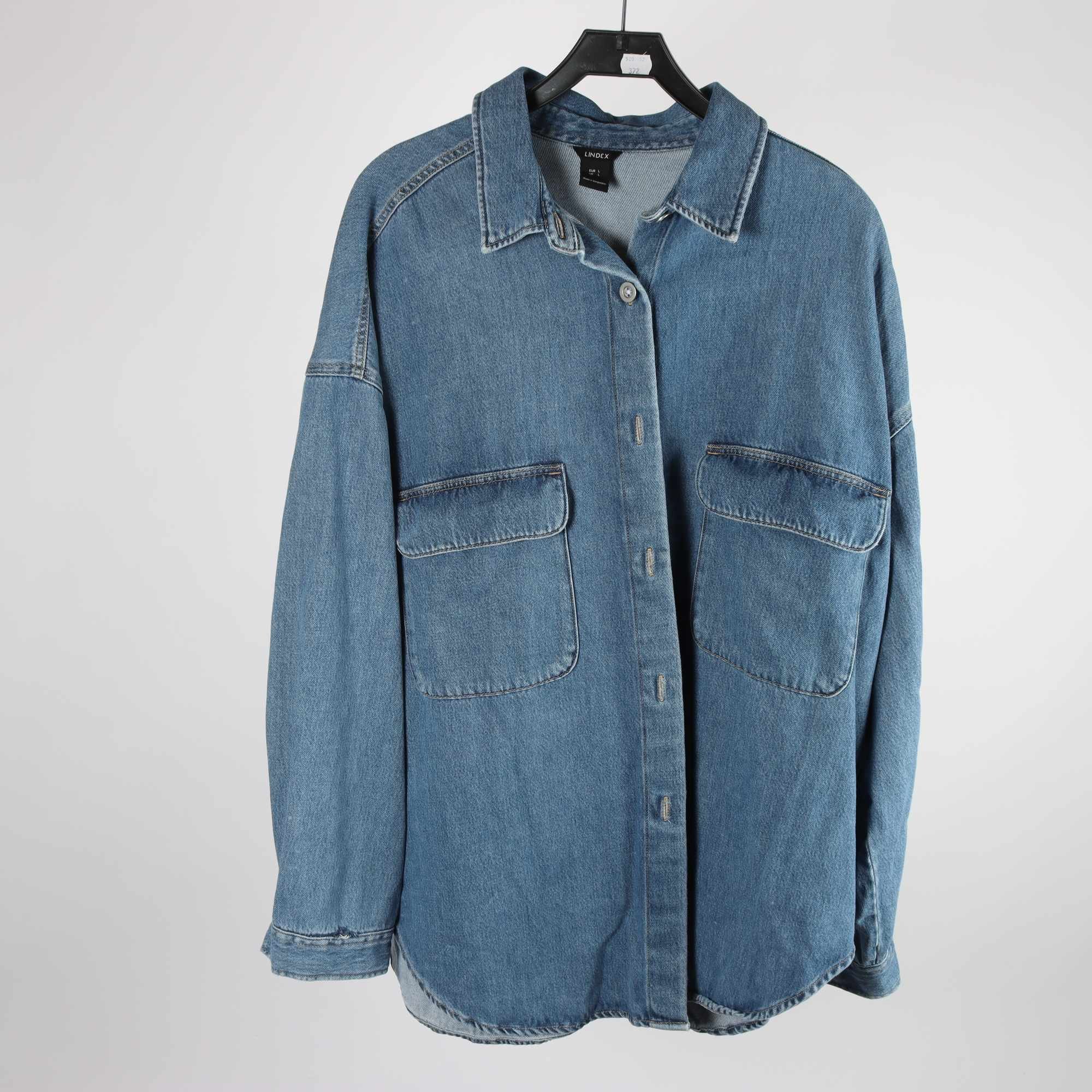 Jeansskjorta, Lindex, blå, stl. L.
