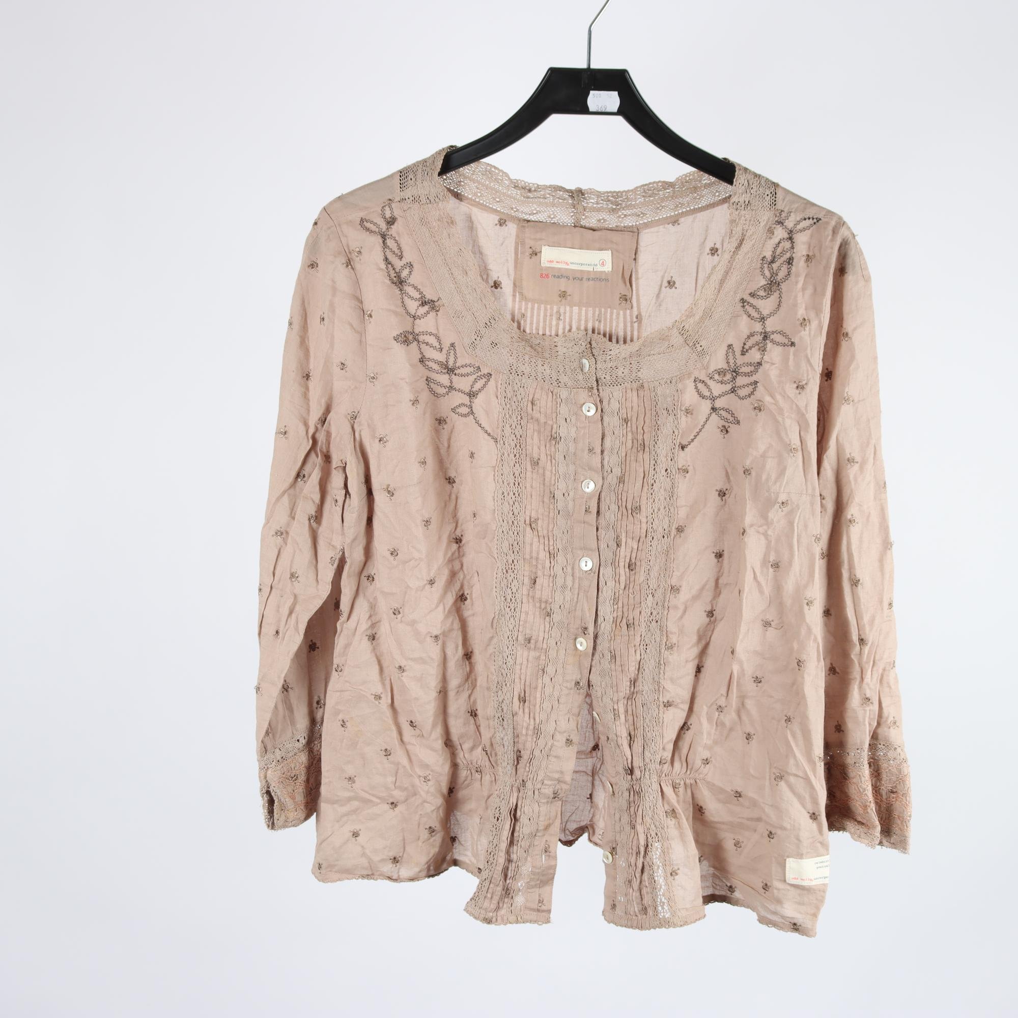 Blus, Odd Molly, brun, stl. XL.