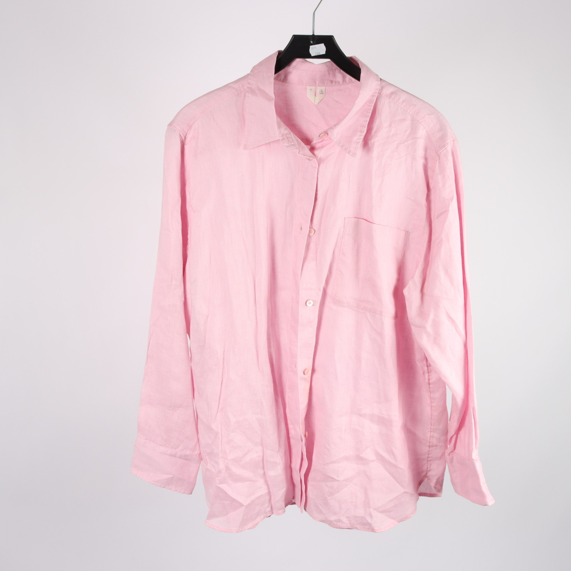 Blus, Arket, rosa, lin, stl. L.