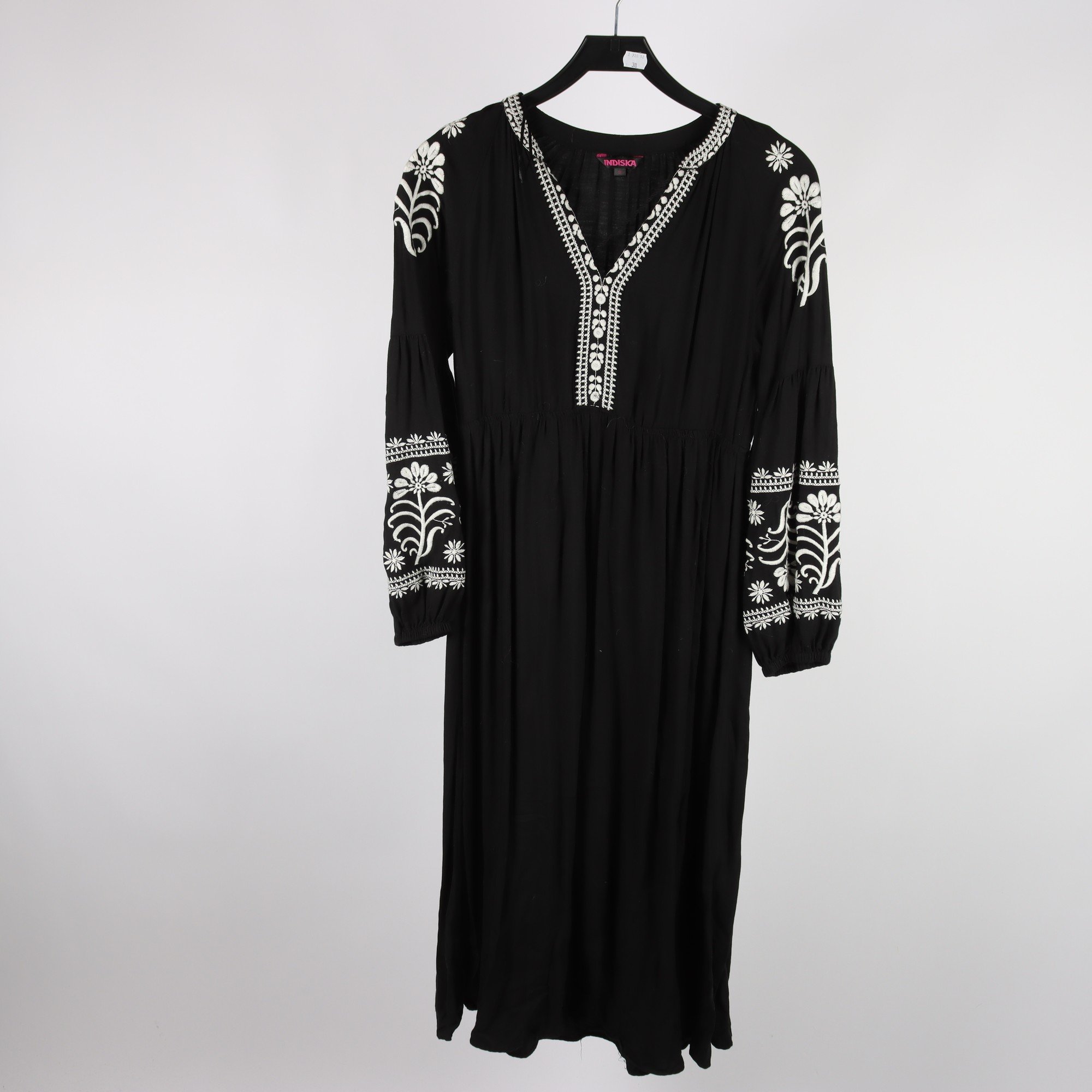 Klänning, Indiska, svart, stl. M