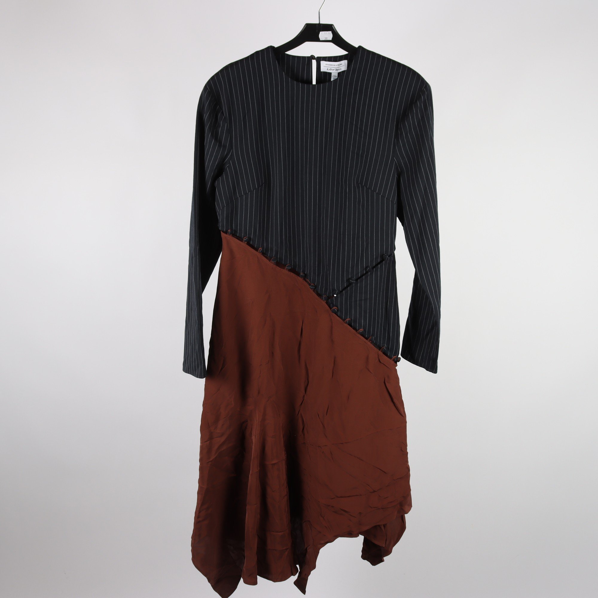 Klänning, &Other Stories, blå, brun, stl. 38