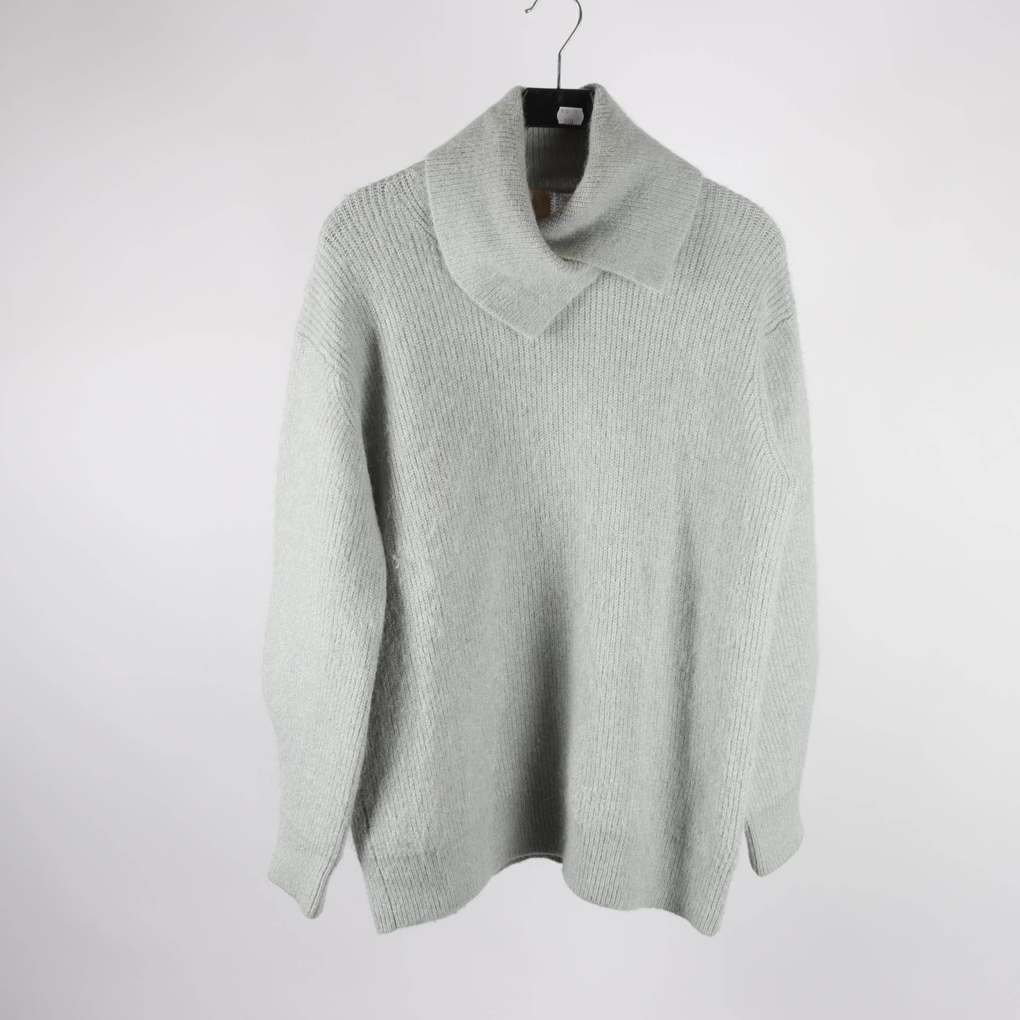 Tröja, H&M, grå, alpaca, oversize, stl. S.