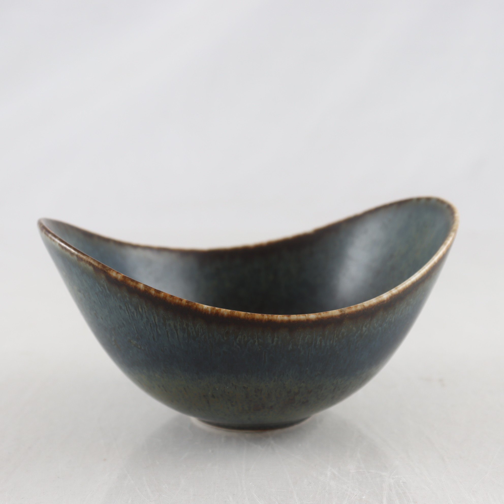 Skål, harpälsglasyr, Gunnar Nylund, Rörstrand