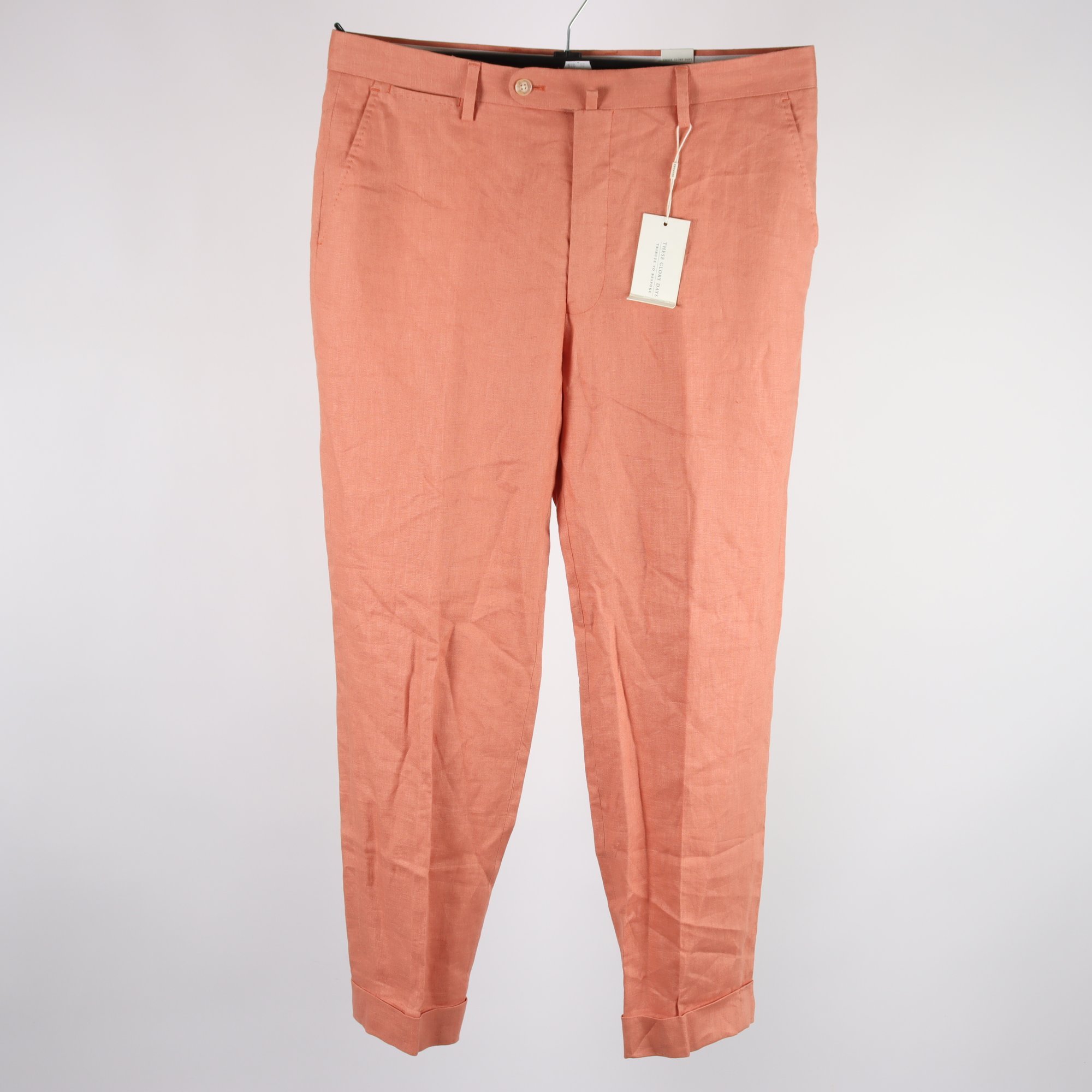 Byxor, These Glory Days, aprikos, lin, stl. 50.