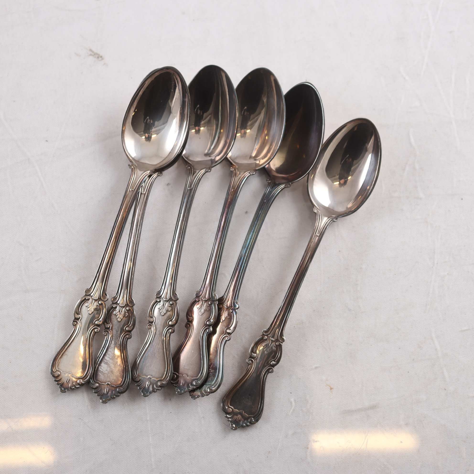 Teskedar, silver, GAB, Stockholm, 1960