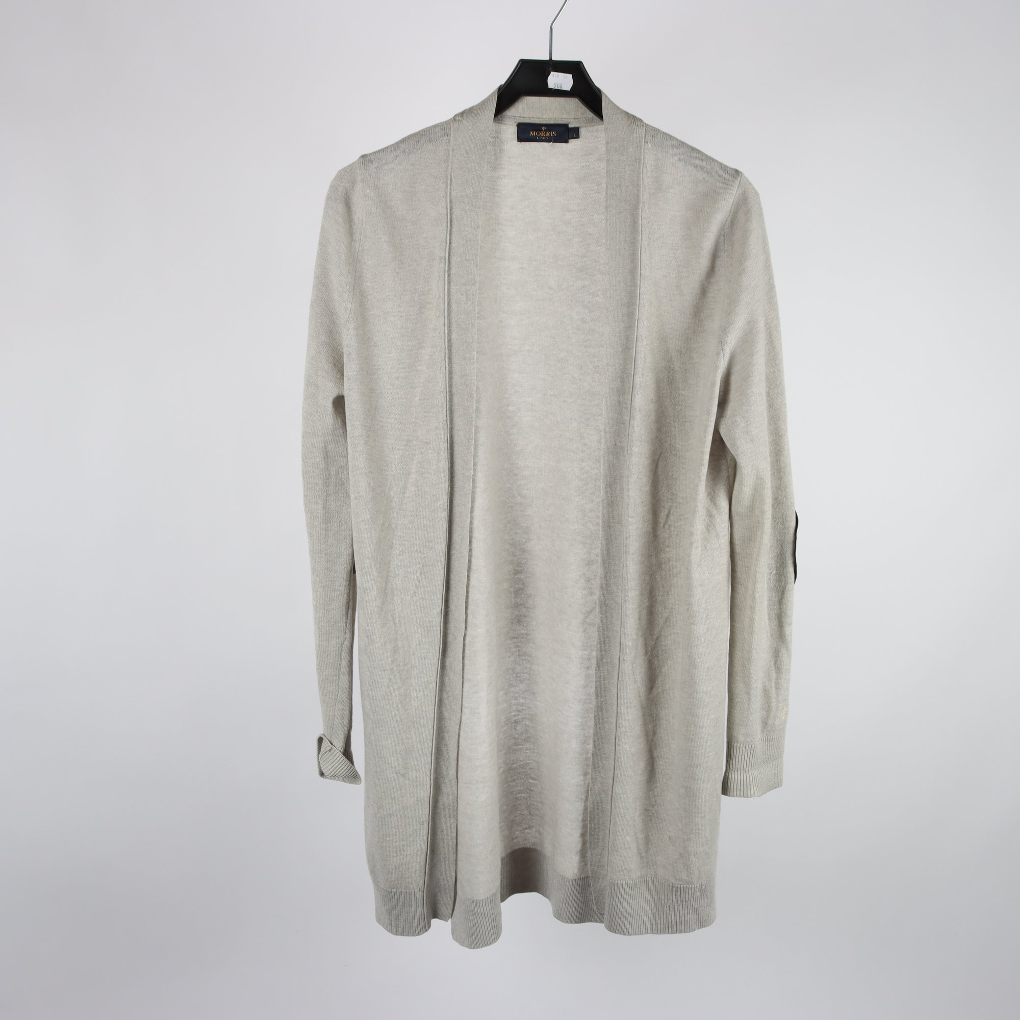 Kofta, Morris, grå, lammull, stl. L.