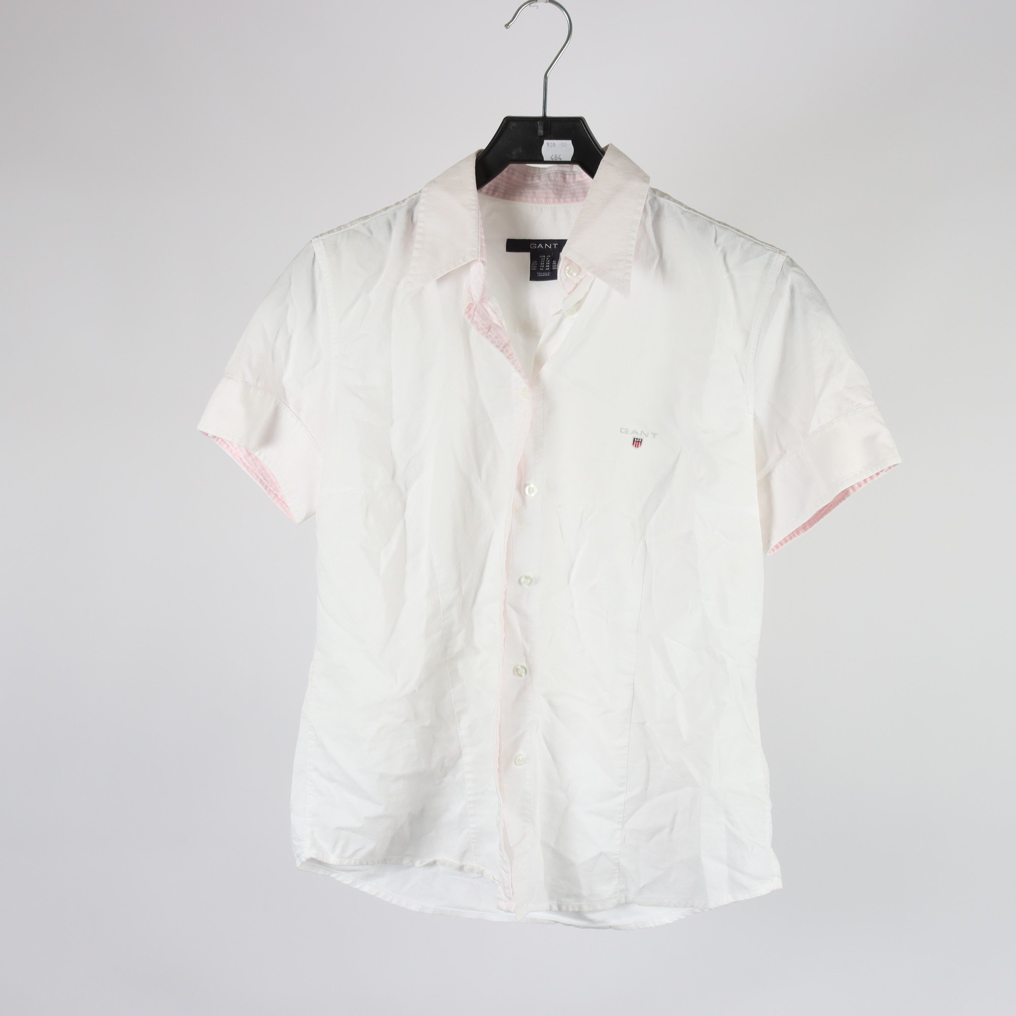 Blus, Gant, vit, stl. 38.