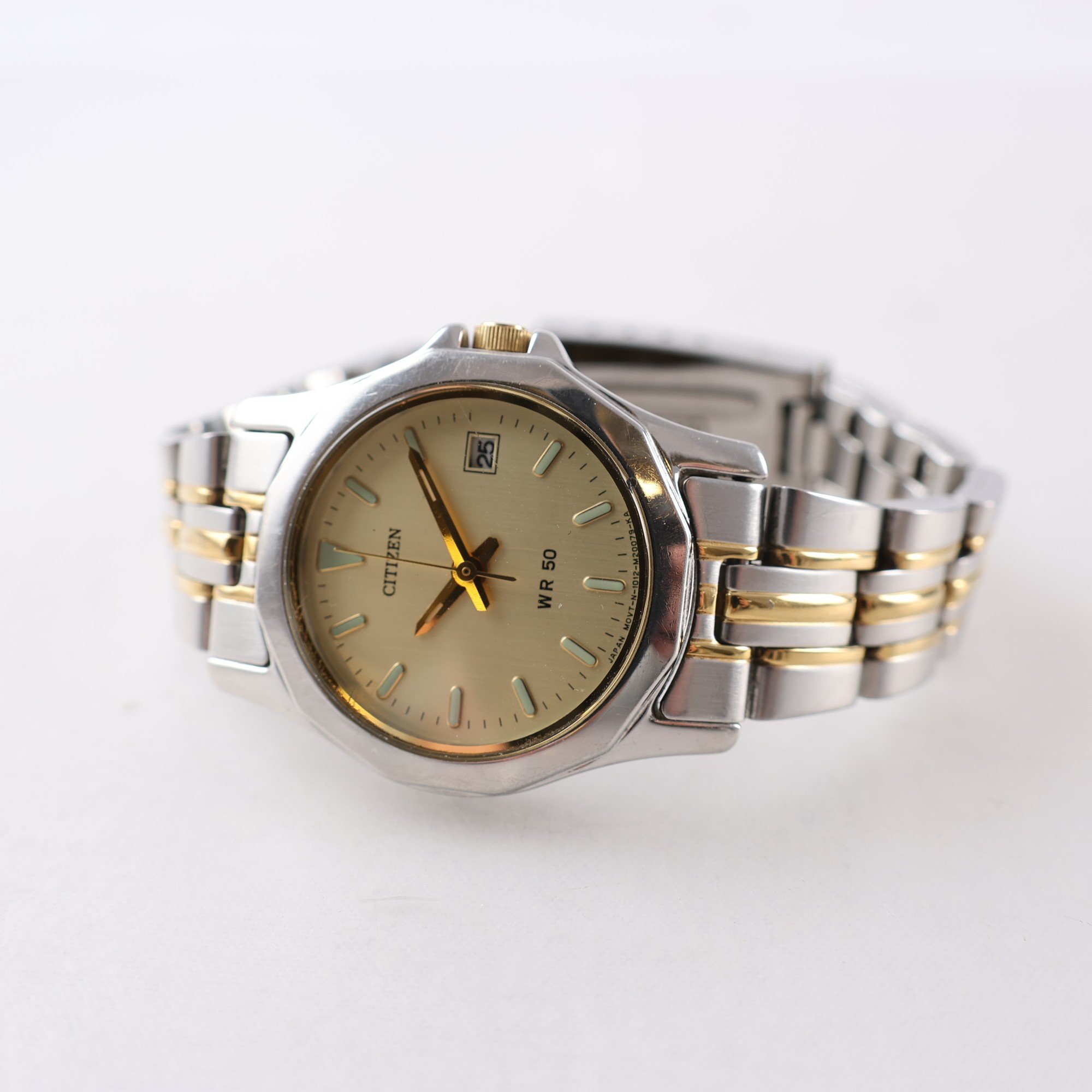 Armbandsur, stål, Citizen, datum, quartz