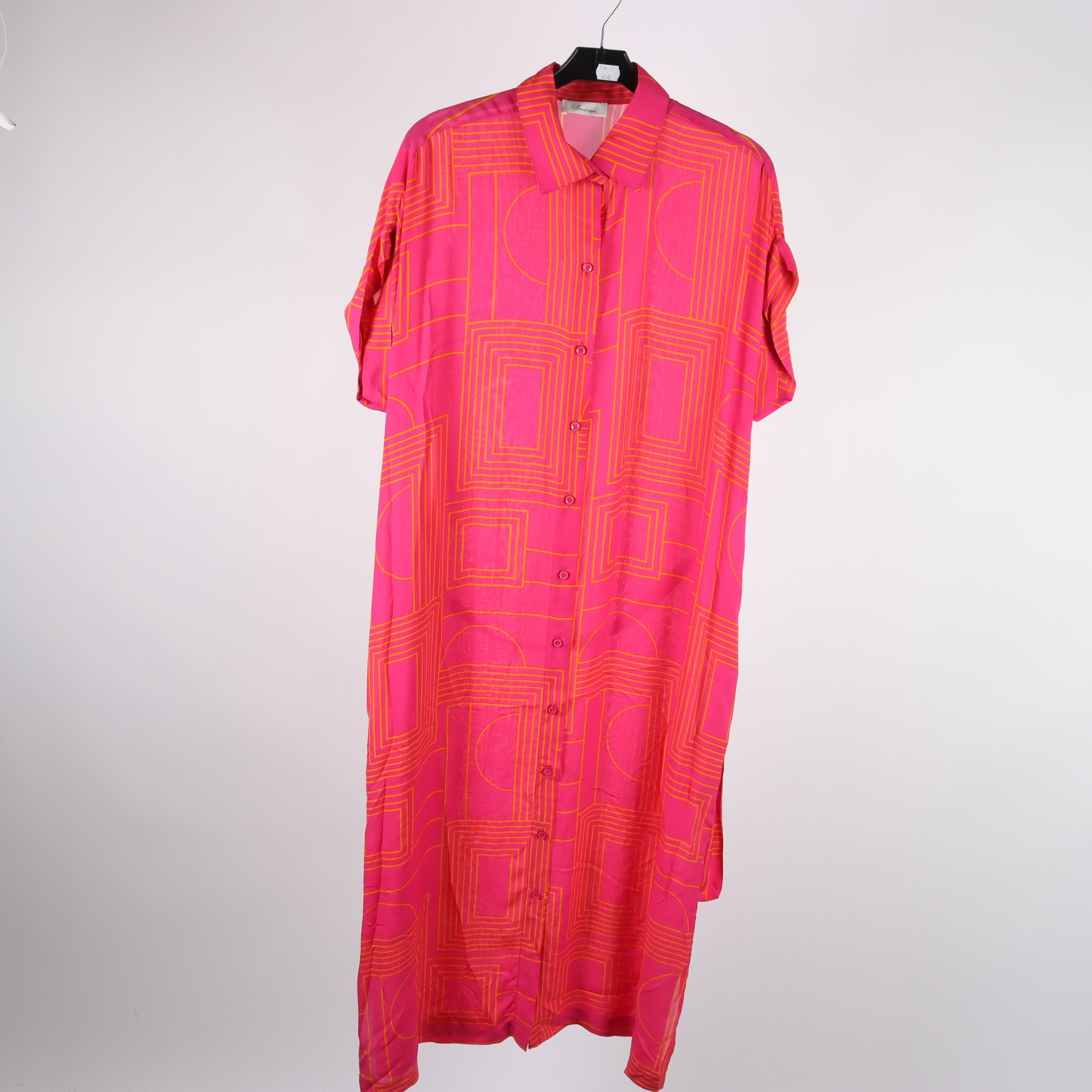 Klänning, Stenströms, rosa, gul, stl. 38.