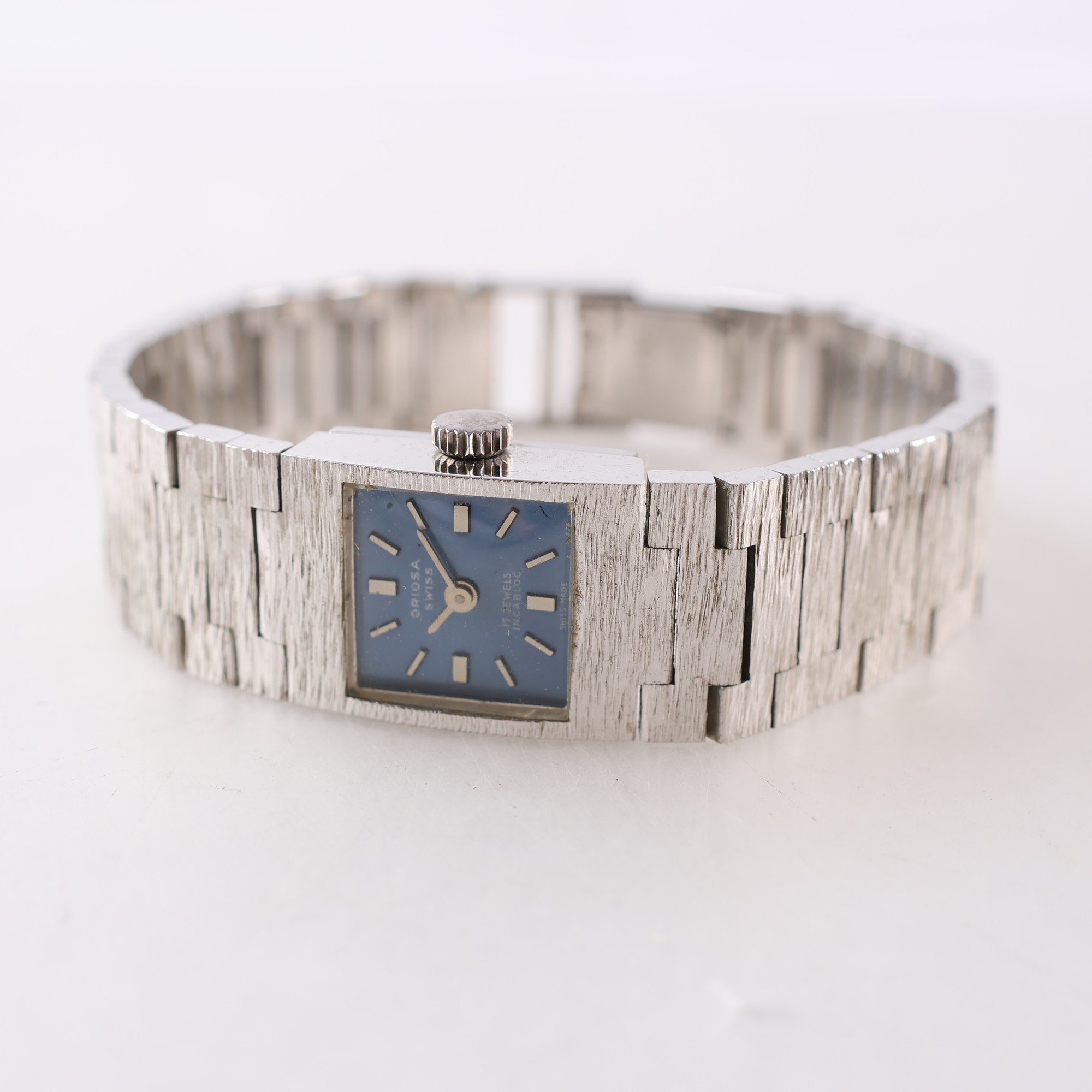 Armbandsur, stål, Oriosa, Incabloc, quartz