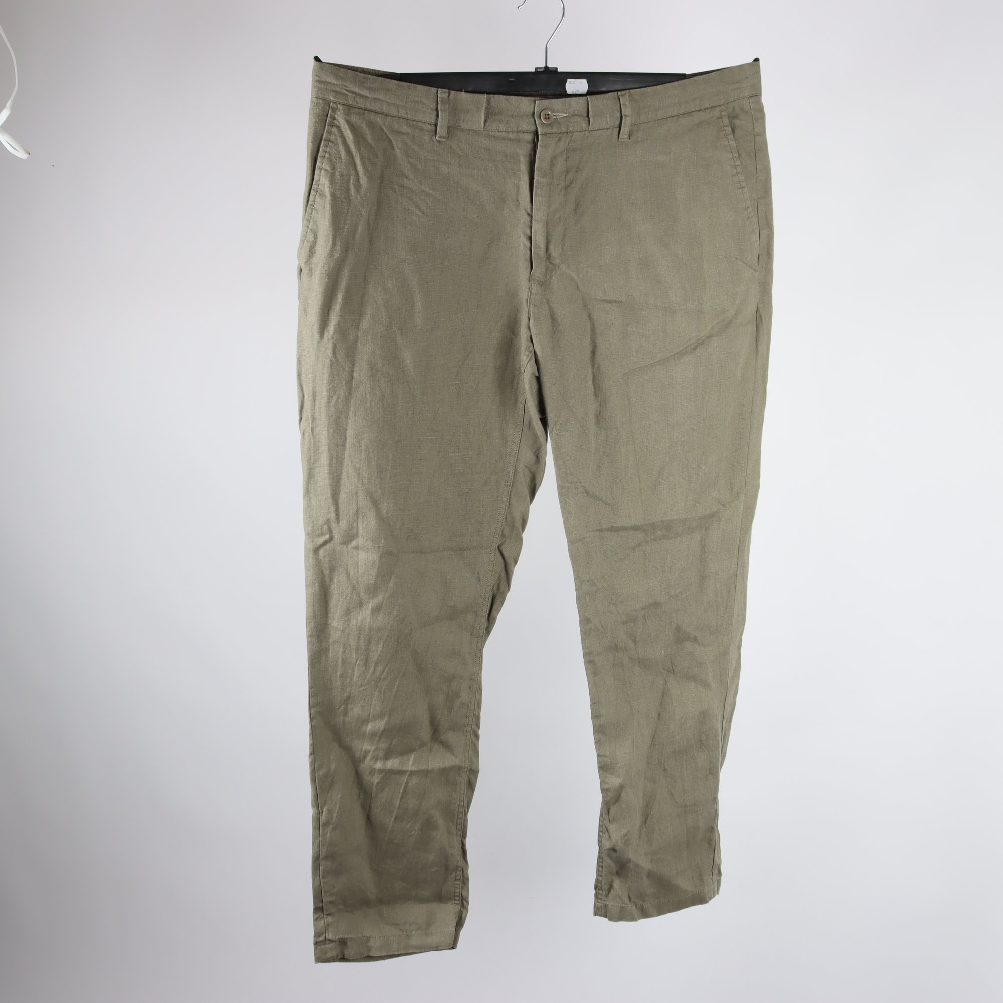 Byxor, Gant, grön, lin, stl. XL.