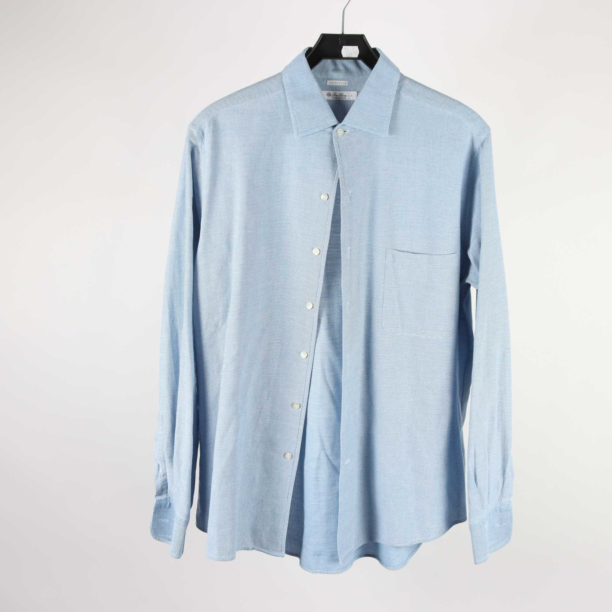 Skjorta, Loro Piana, blå, stl. L.