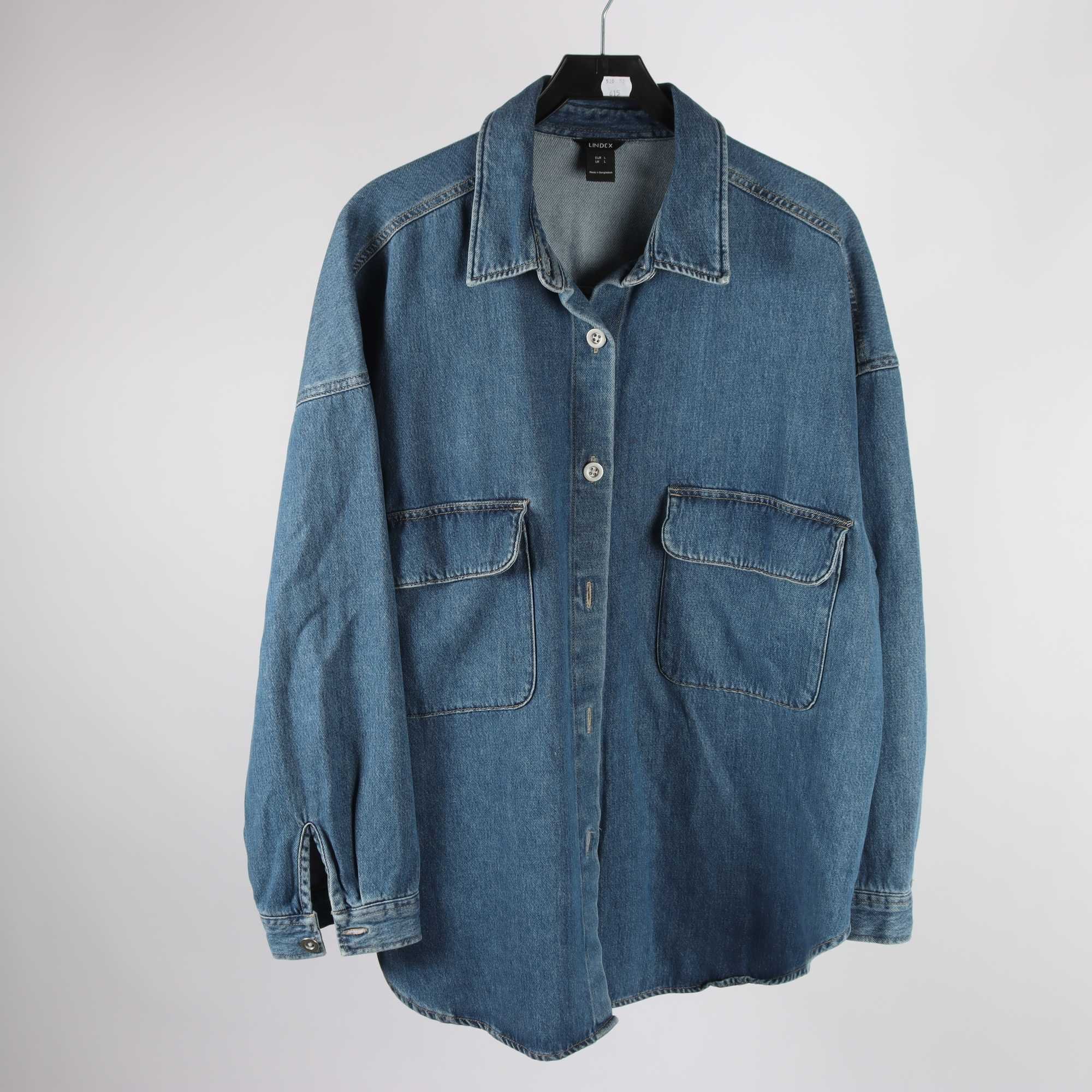 Jeansskjorta, Lindex, blå, stl. L.