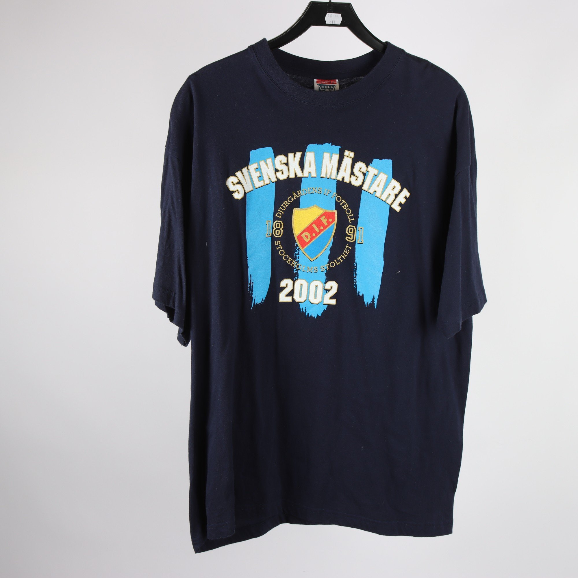 T-shirt, Bull, Djurgården, DIF, blå, stl. XXL.