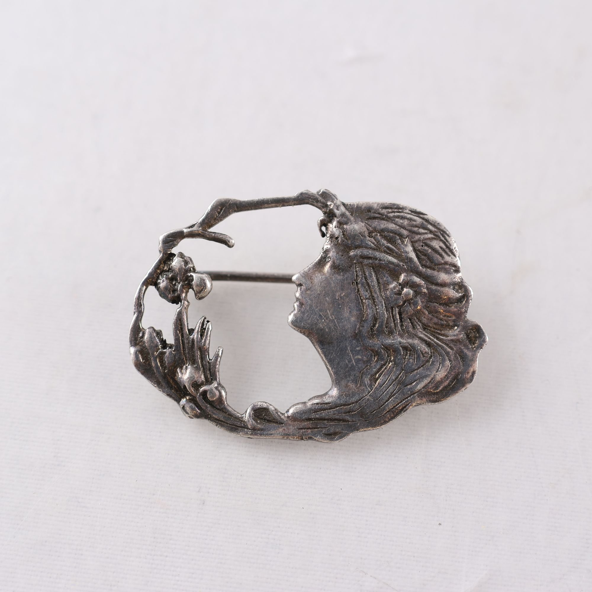 Brosch, Silver, Vikt: 4.8g