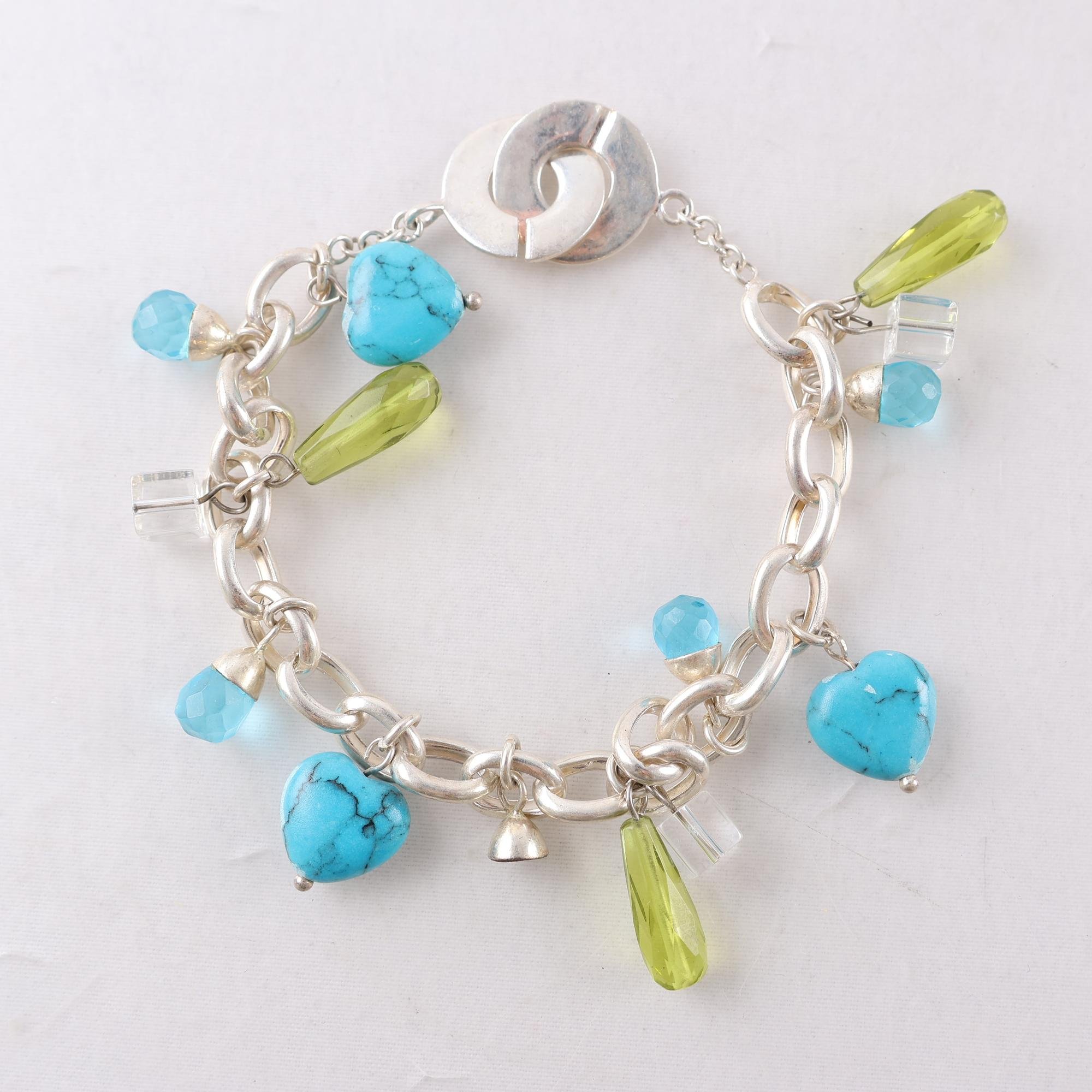 Armband, Silver, Berlocker, Brv: 23.3g