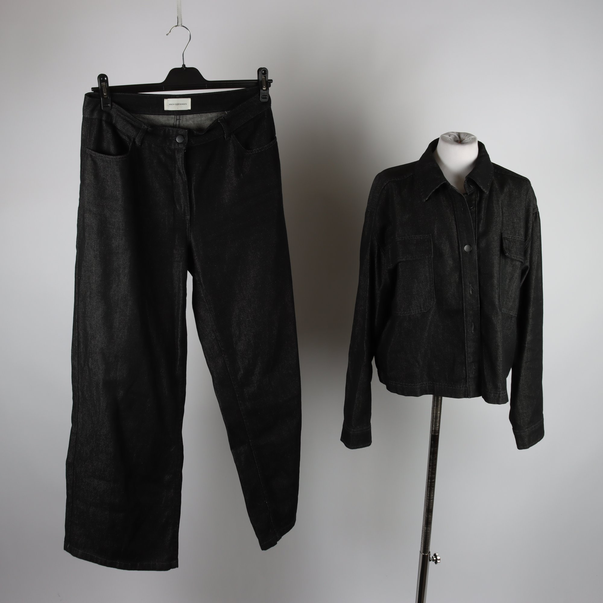 Jeansjacka+jeans, Msch Copenhgagen, svart, stl. M/L.