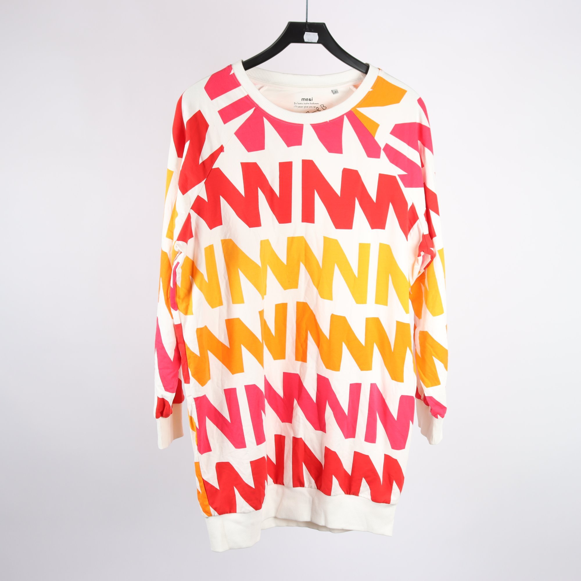 Klänning, Me&i, vit, röd, orange, stl. S.