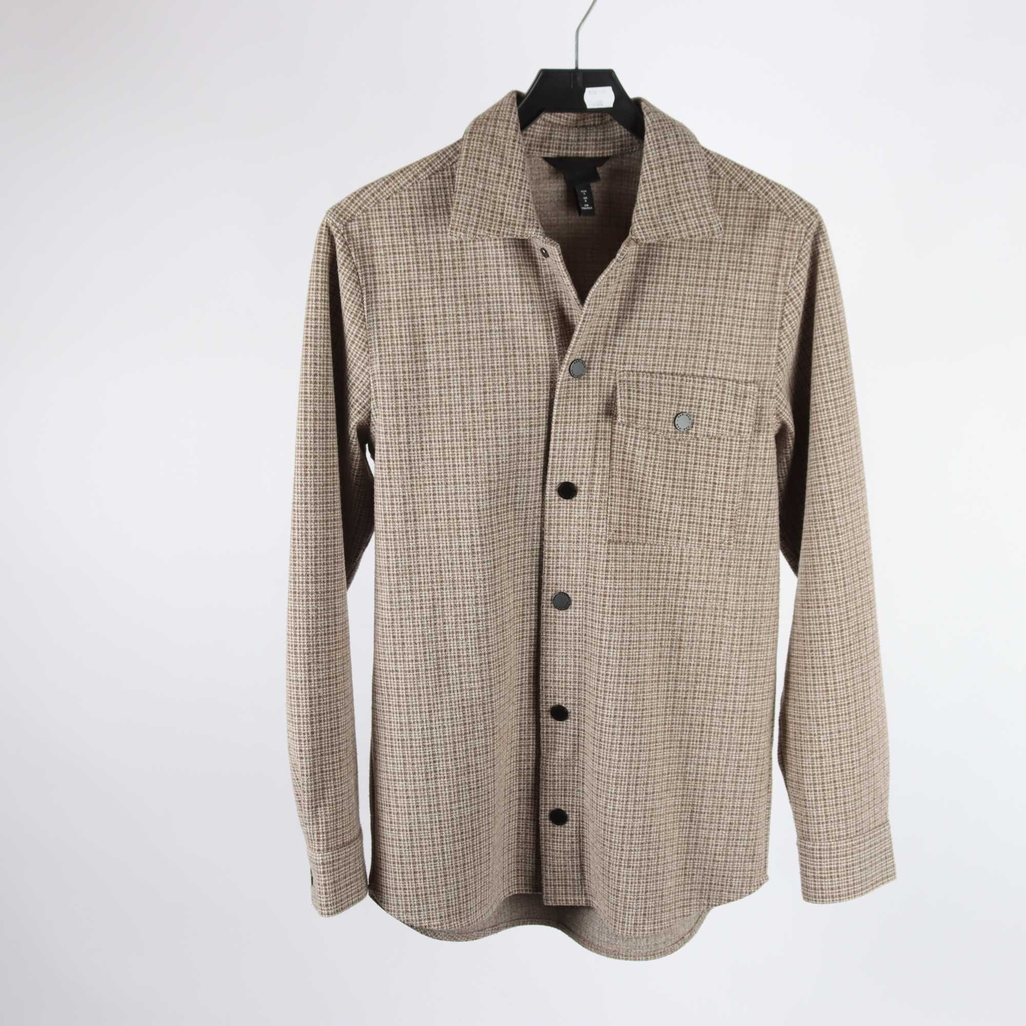 Skjorta, H&M, rutig, beige, stl. S.