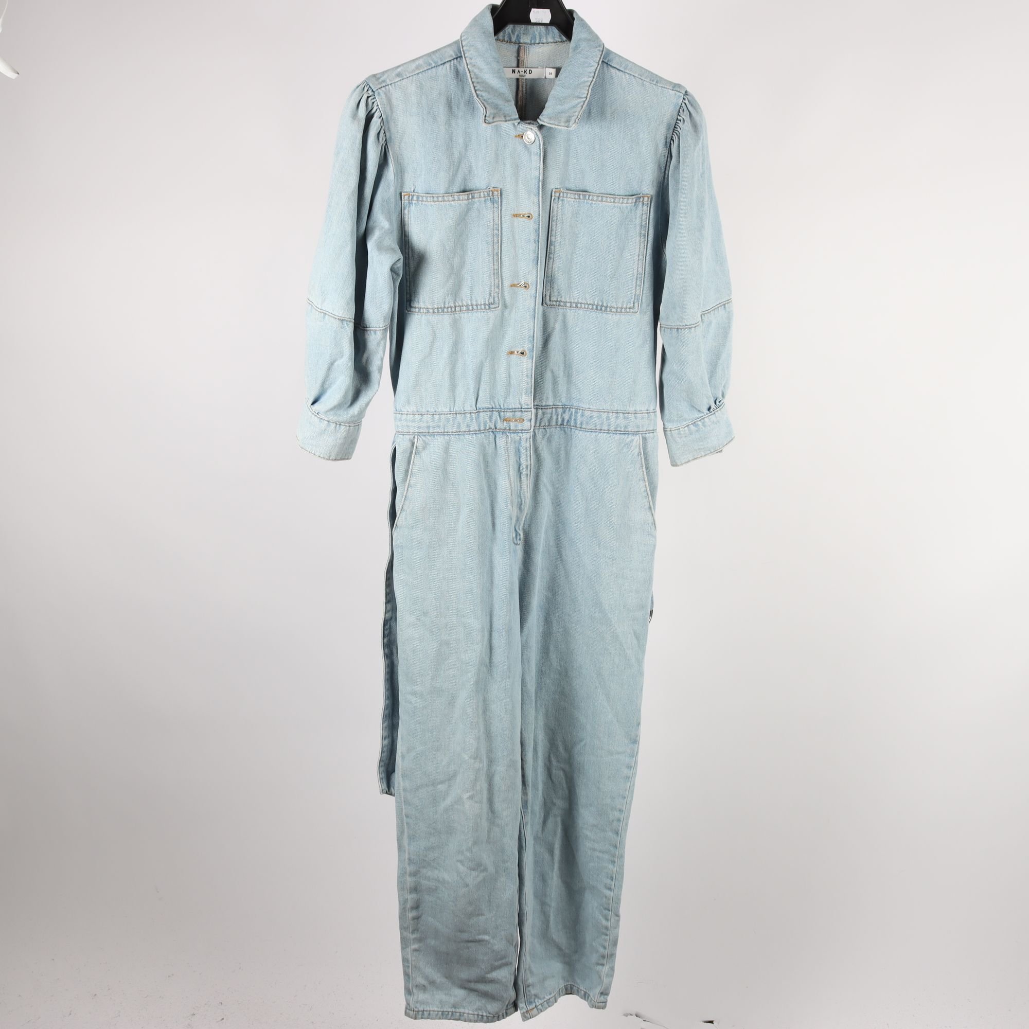 Jeansdräkt, Na-Kd, ljusblå, stl. 36.
