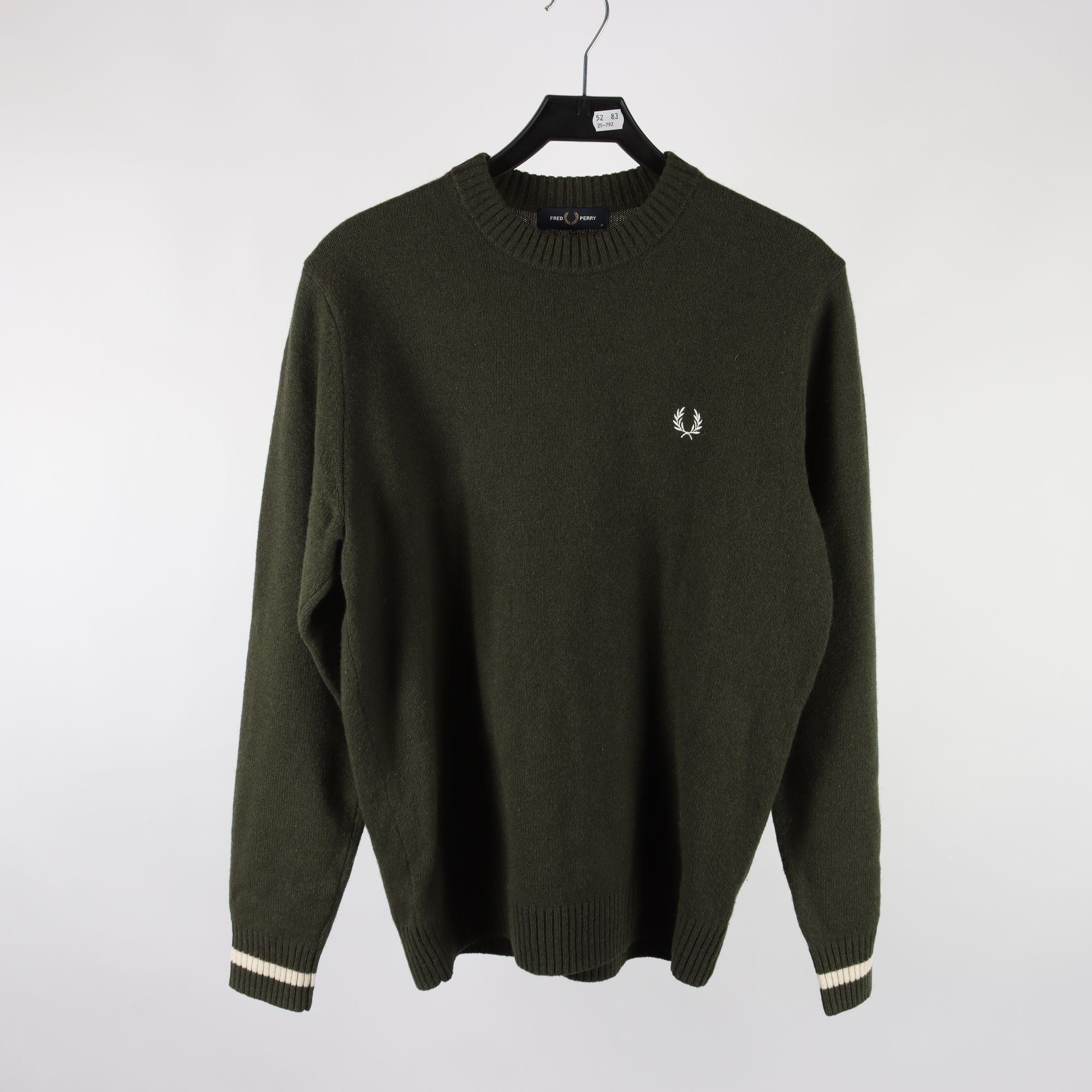Stickad tröja, Fred Perry, 100% ull, stl. M