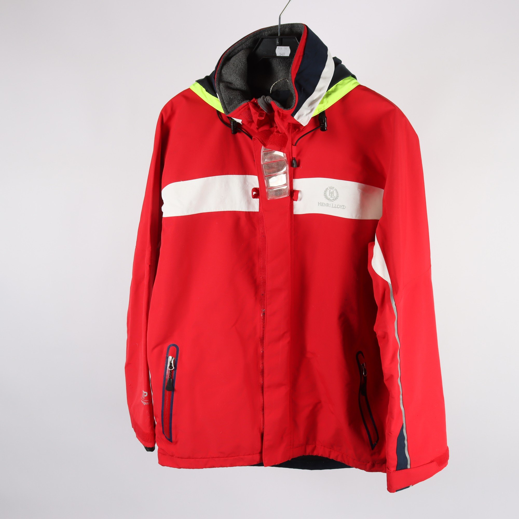 Seglarjacka, Henri Lloyd, röd, stl. M.