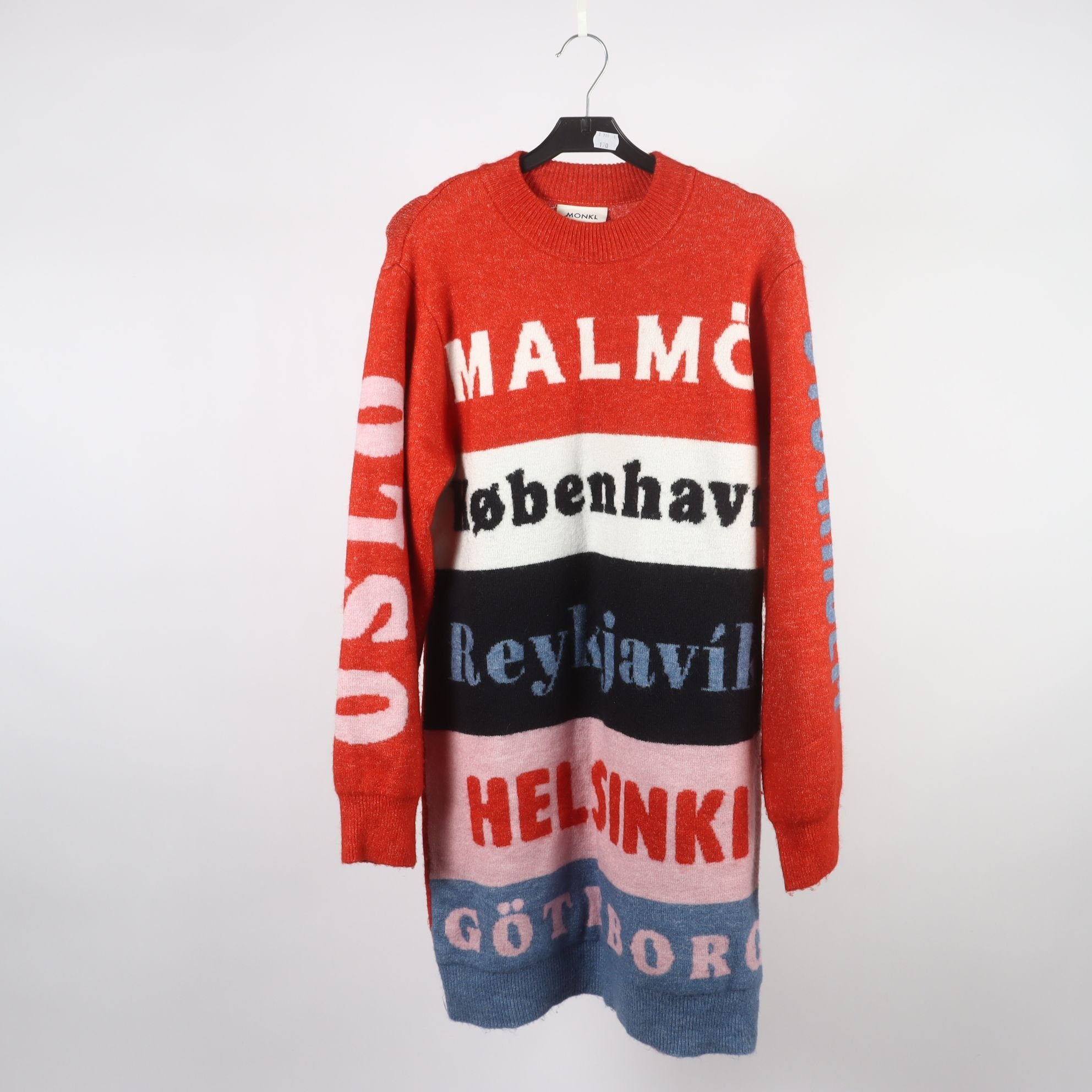 Klänning, Monki, flerfärgad, stl. XS