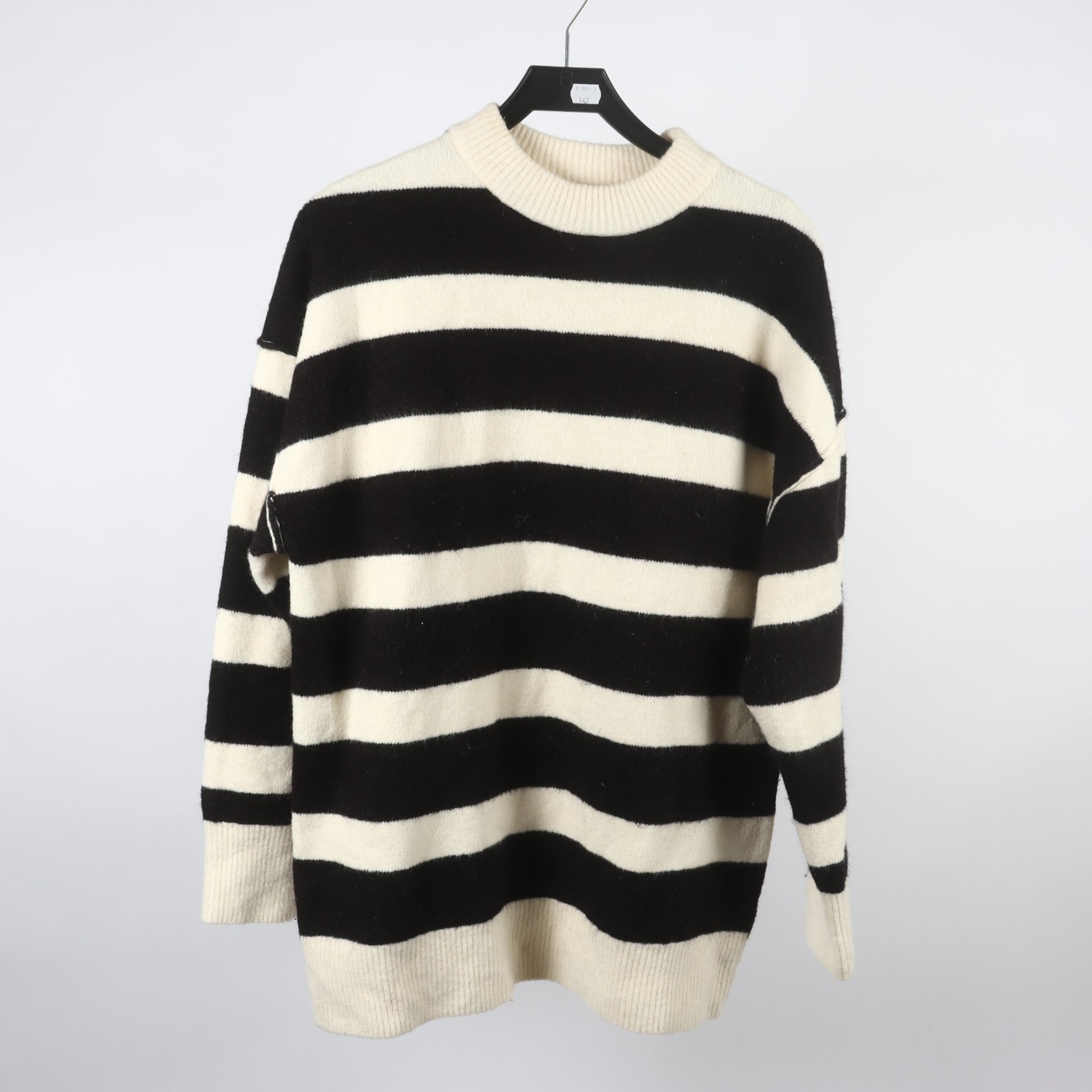 Tröja, Zara, svart, vit, randig, stl. S