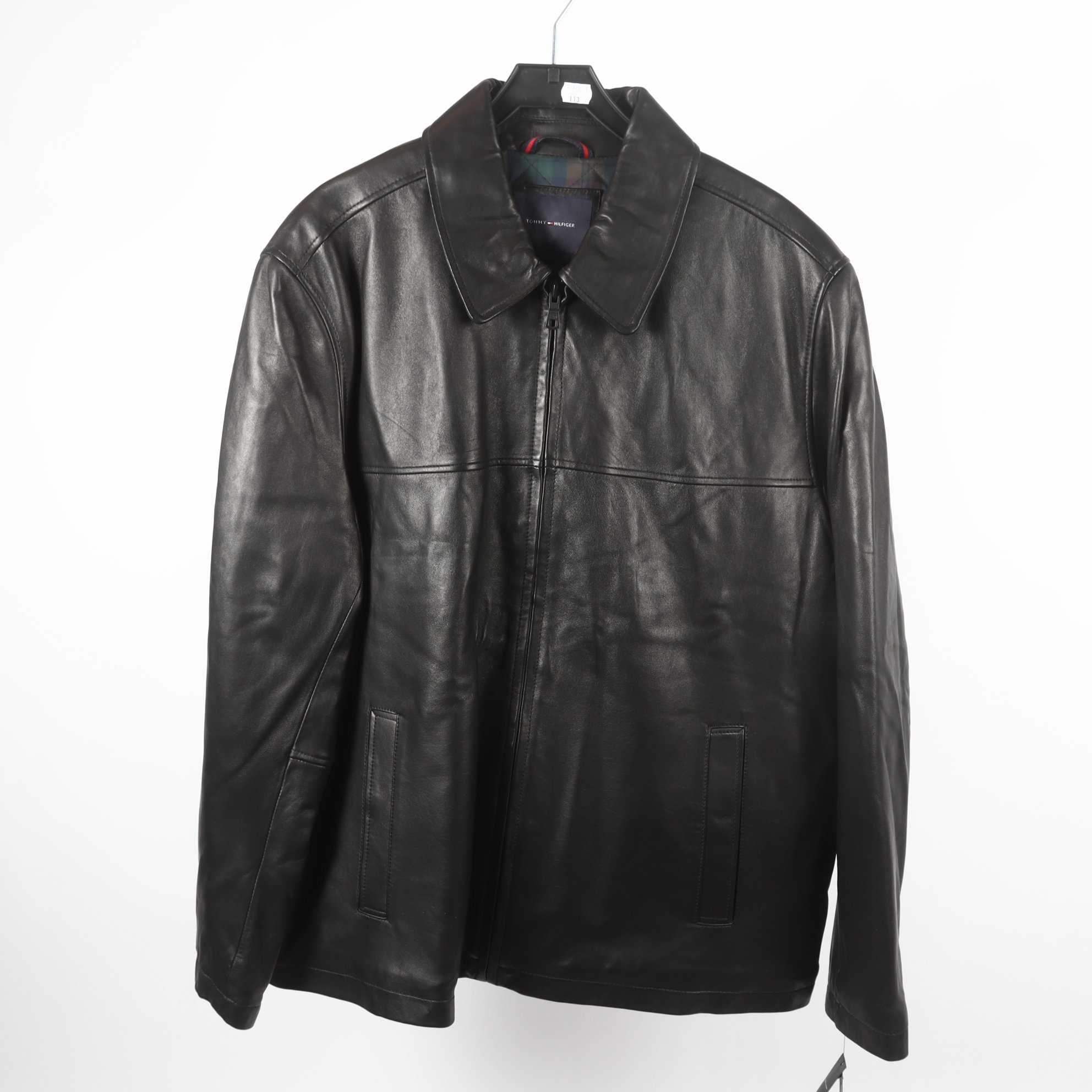 Skinnjacka, Tommy Hilfiger, svart, stl. XXL