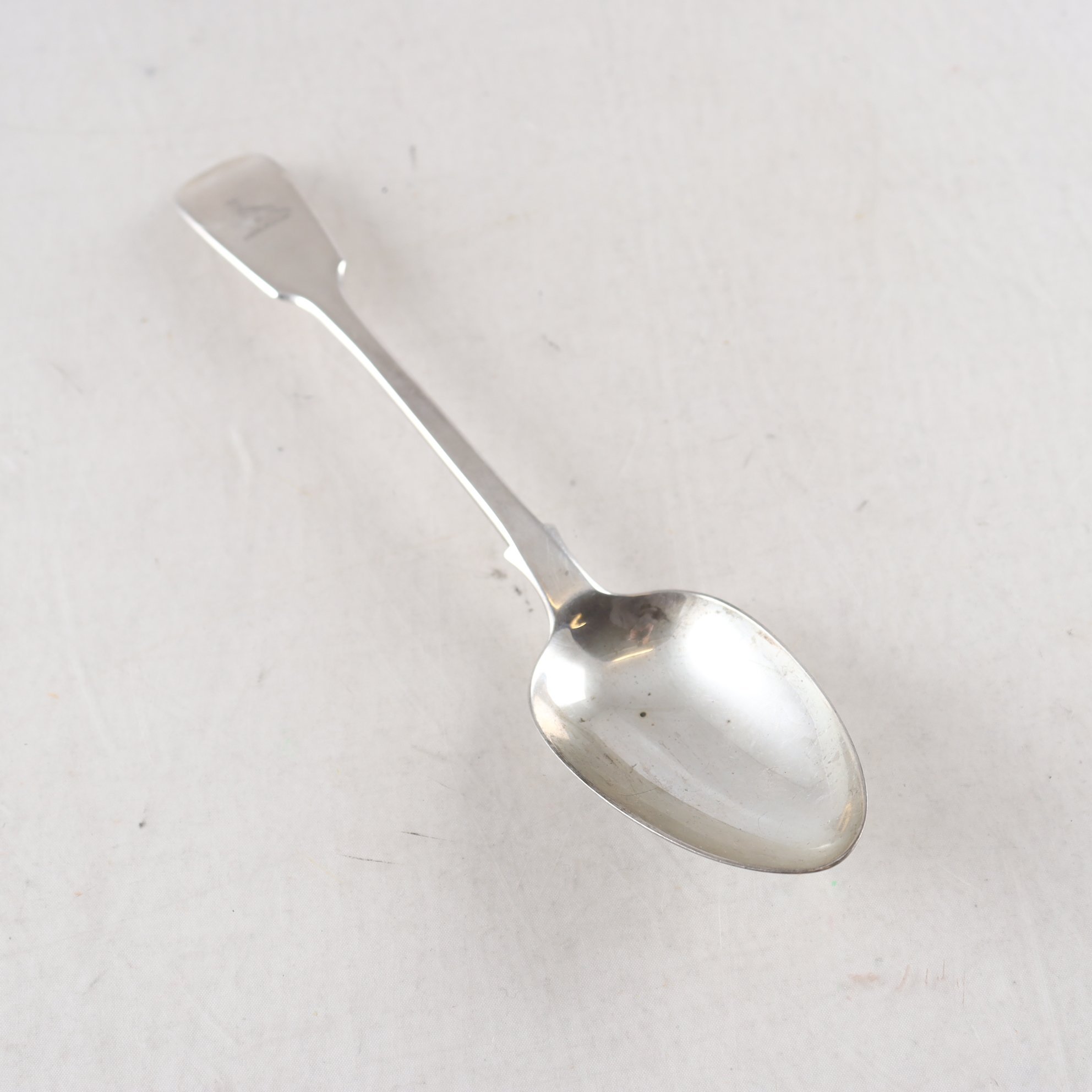 Soppsked, silver, Mary Chawner, London, 1839