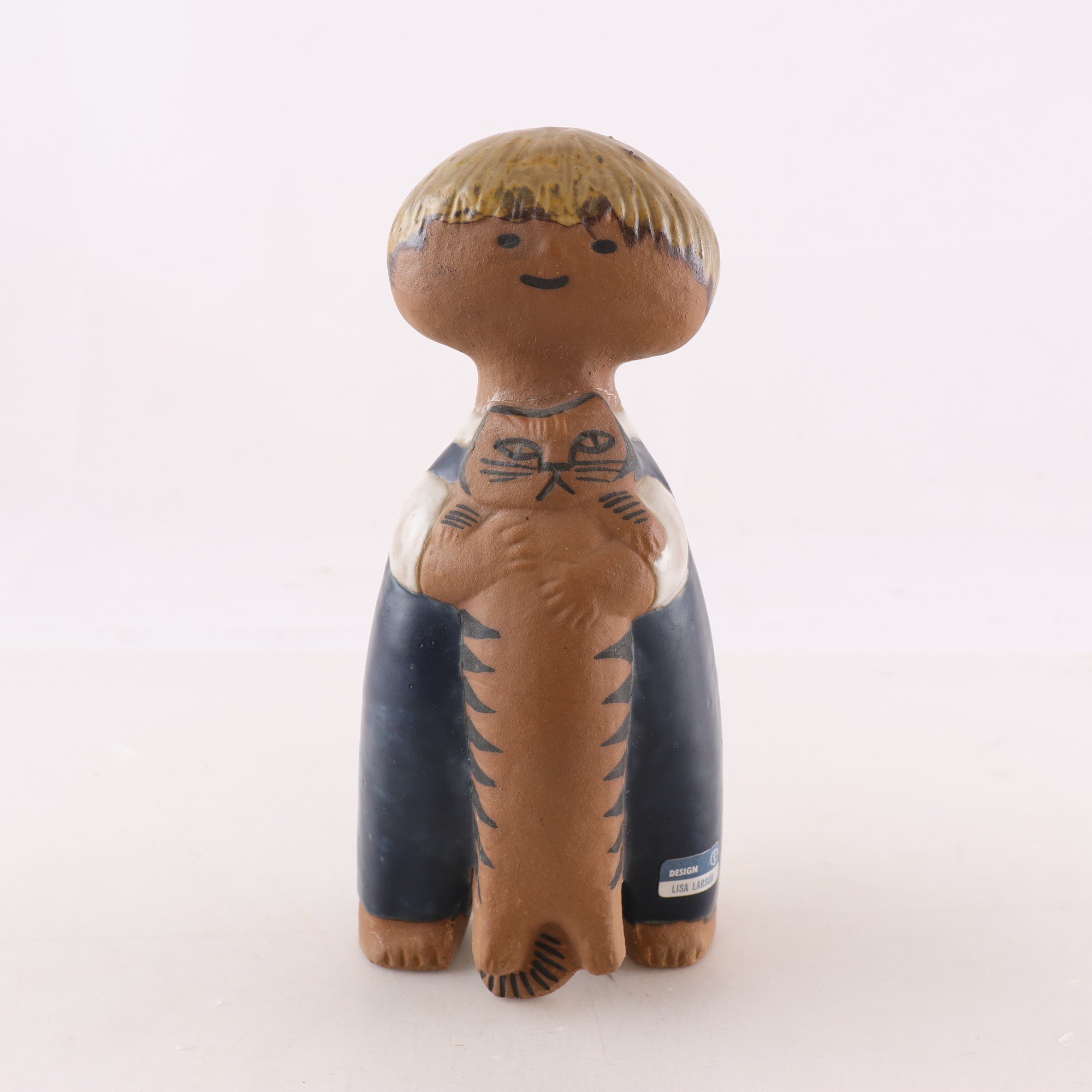 Figurin, Gustavsberg, Lisa Larsson, ’Pelle’ Sign. Defekt.