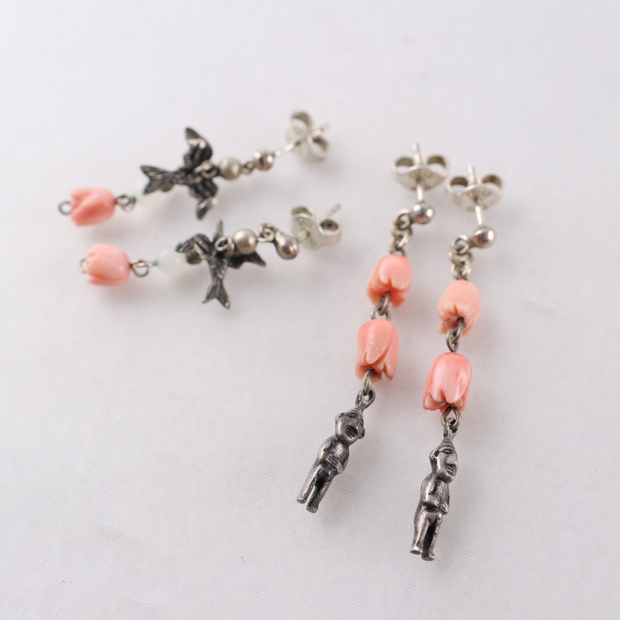 Örhängen, Silver, Plast, Brv: 6.7g