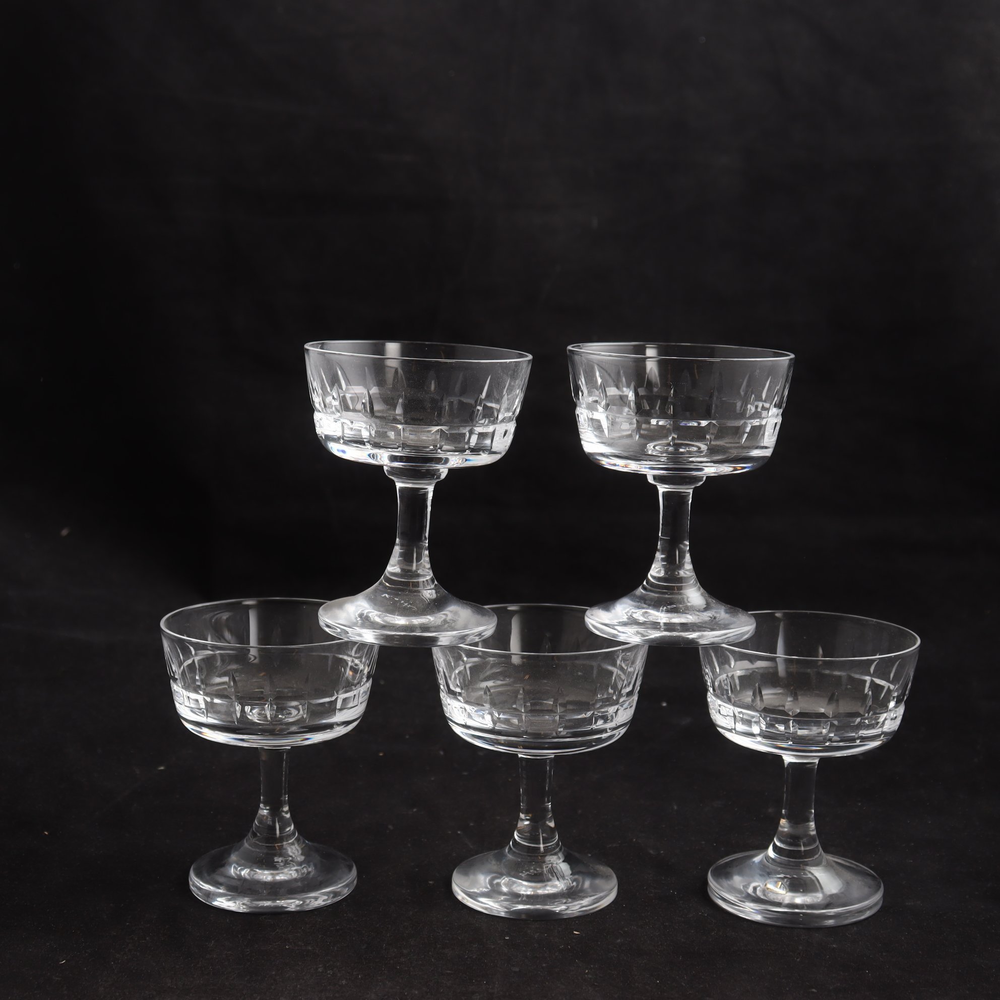 Martiniglas, City, Vicke Lindstrand, Kosta Boda, 5 st. Samfraktas ej.