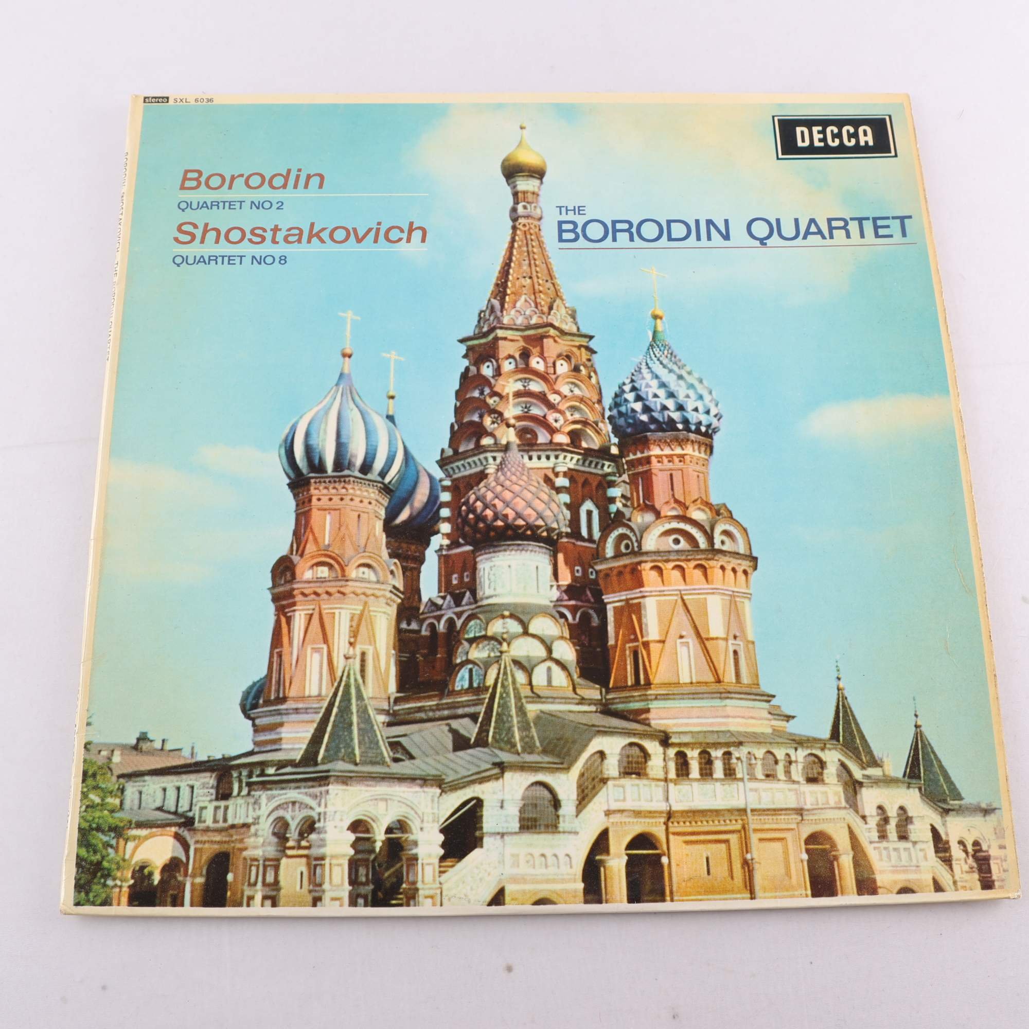 LP The Borodin Quartet,Borodin, Shostakovic, Quartet No 2, Quartet No 8