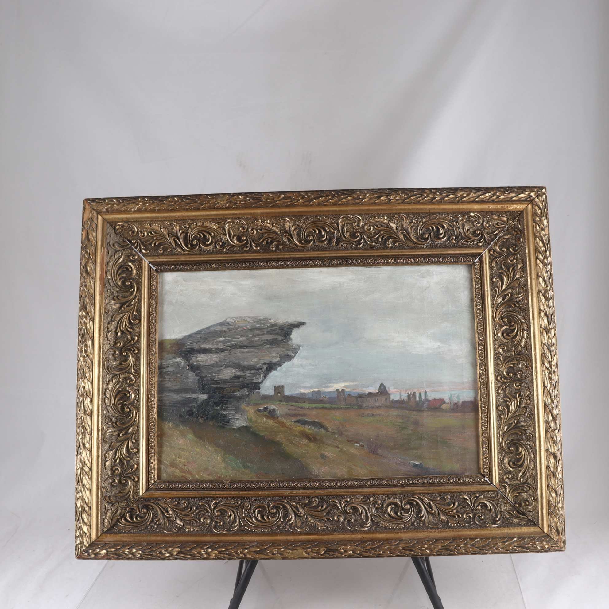 Olja på duk, osignerad. Endast avhämtning.