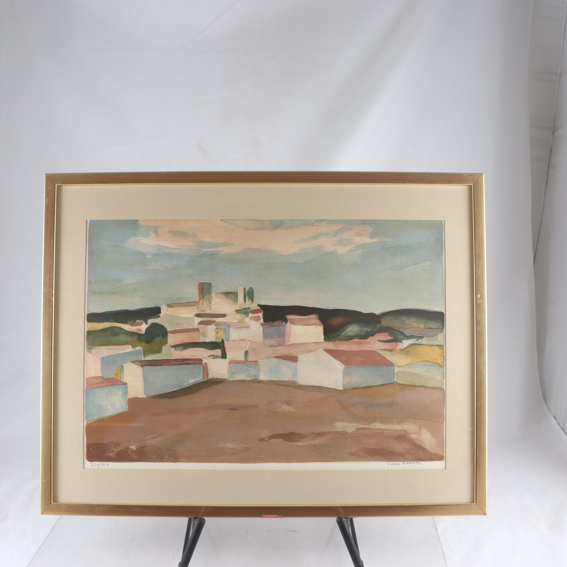 Färglitografi, Lars Wellton, (1918-1992) sign. 234/350. Endast avhämtning.