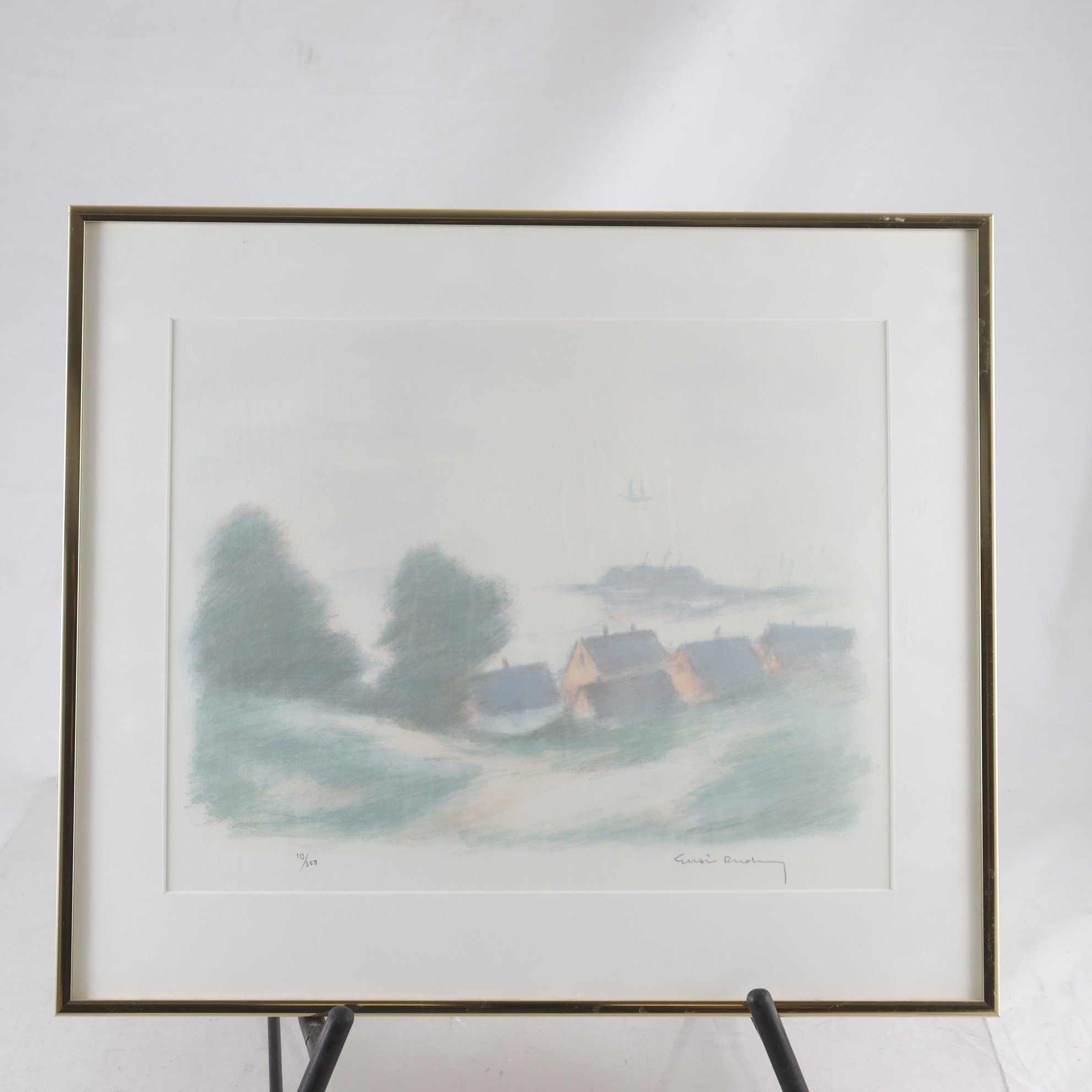 Färglitografi, Gustav Rudberg, (1915-2001), sign.113/350. Endast avhämtning.