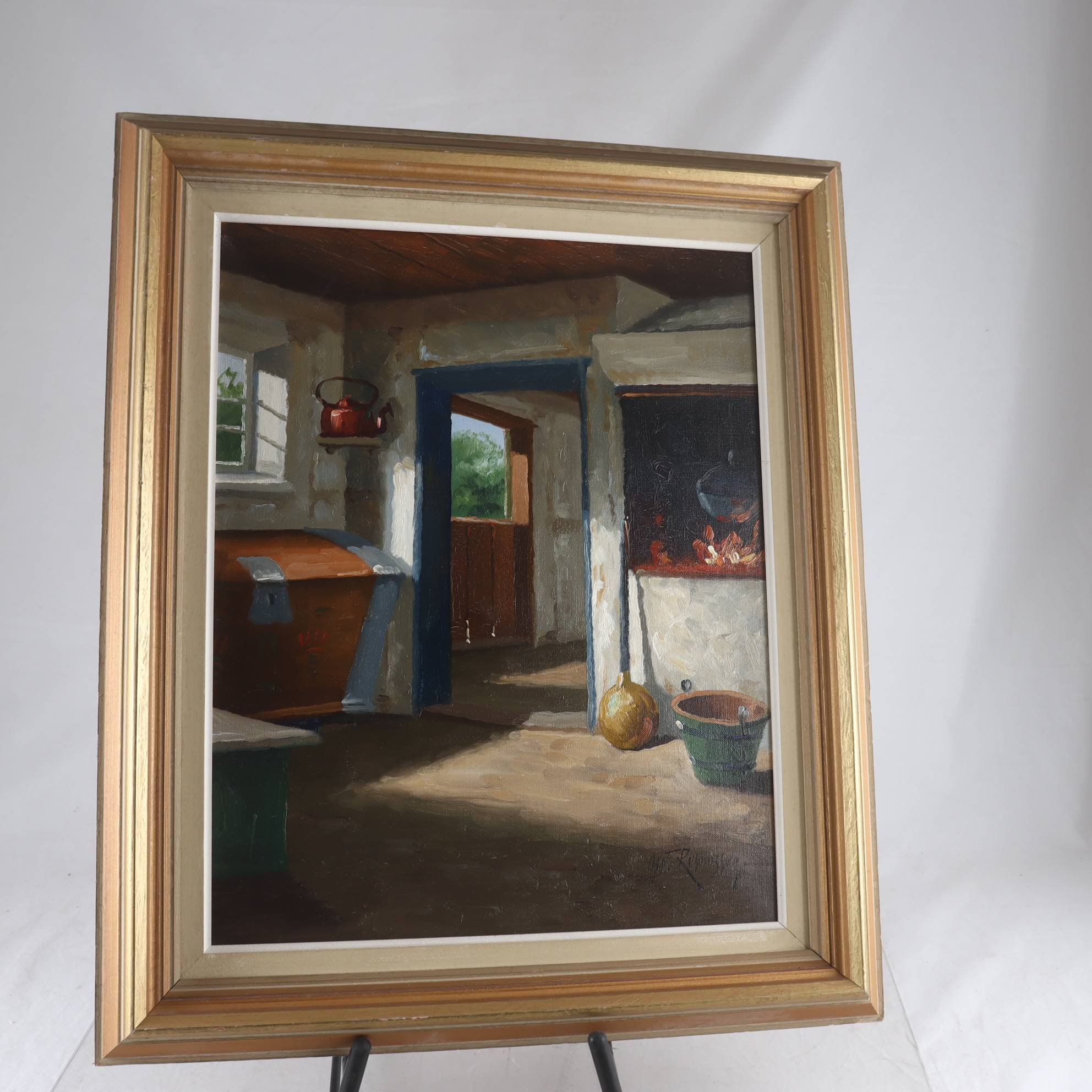 Olja på duk, Osvald Rassmusen, (1885-1972), sign. Endast avhämtning.