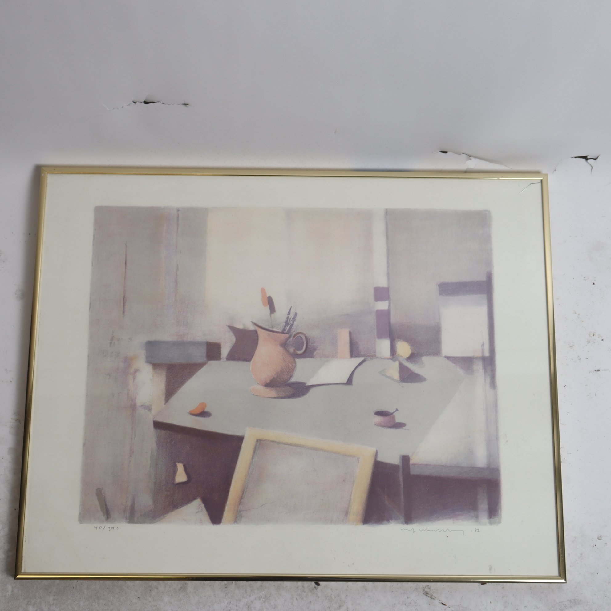 Färglitografi, Ulf Wahlberg, (1938-2014), 1986. Endast avhämtning.