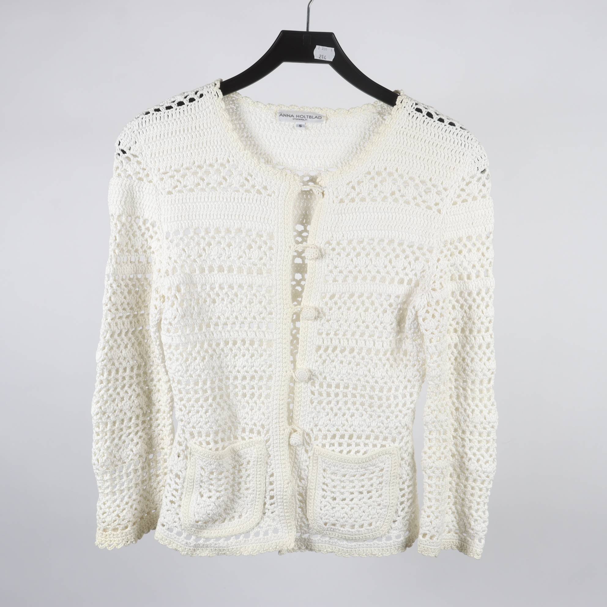 Kofta, Anna Holtblad, vit, stl. S