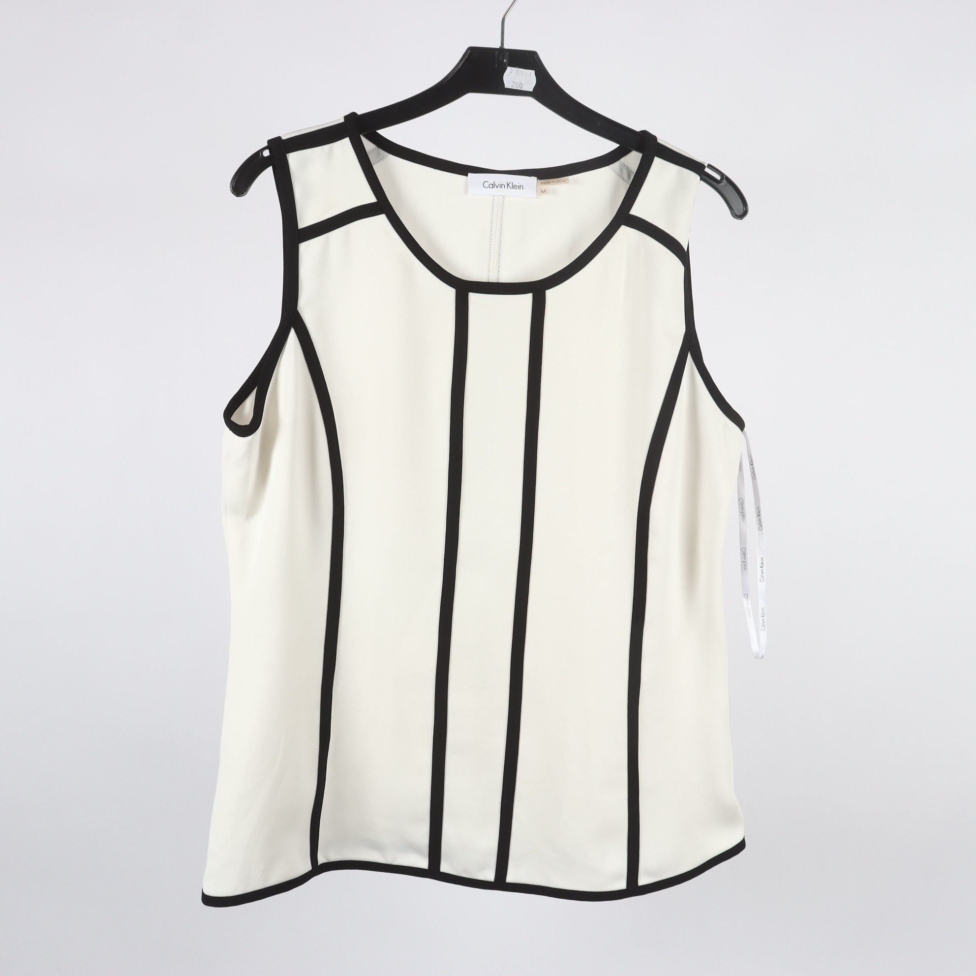 Linne, Calvin Klein, vit, svart, stl. M