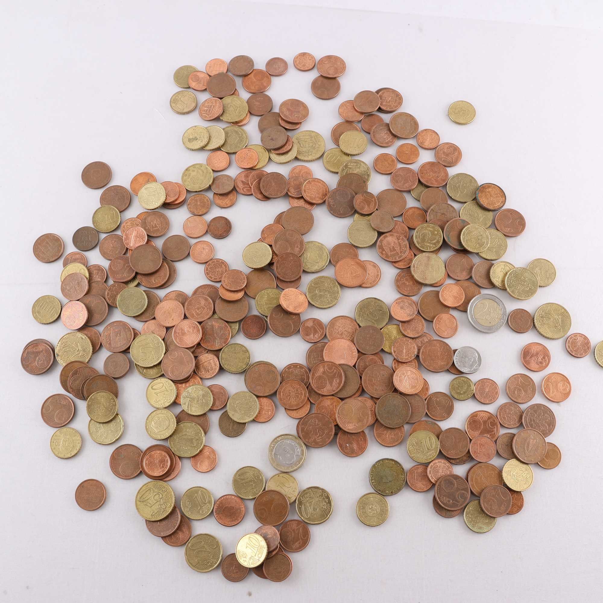 Samling blandade Euromynt