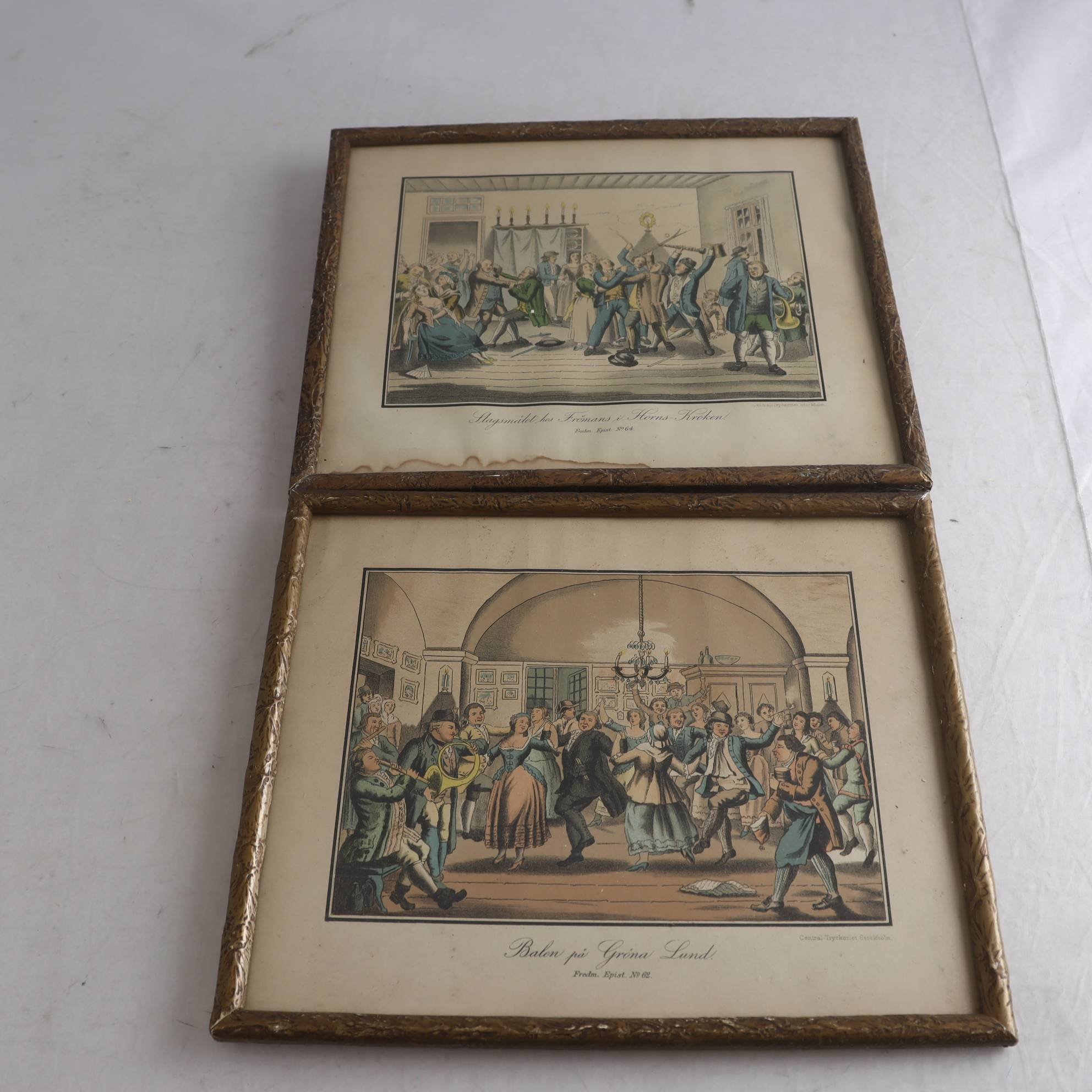 Grafiska blad, Fredmans epistlar, Centraltryckeriet, Stockholm. Samfraktas ej.