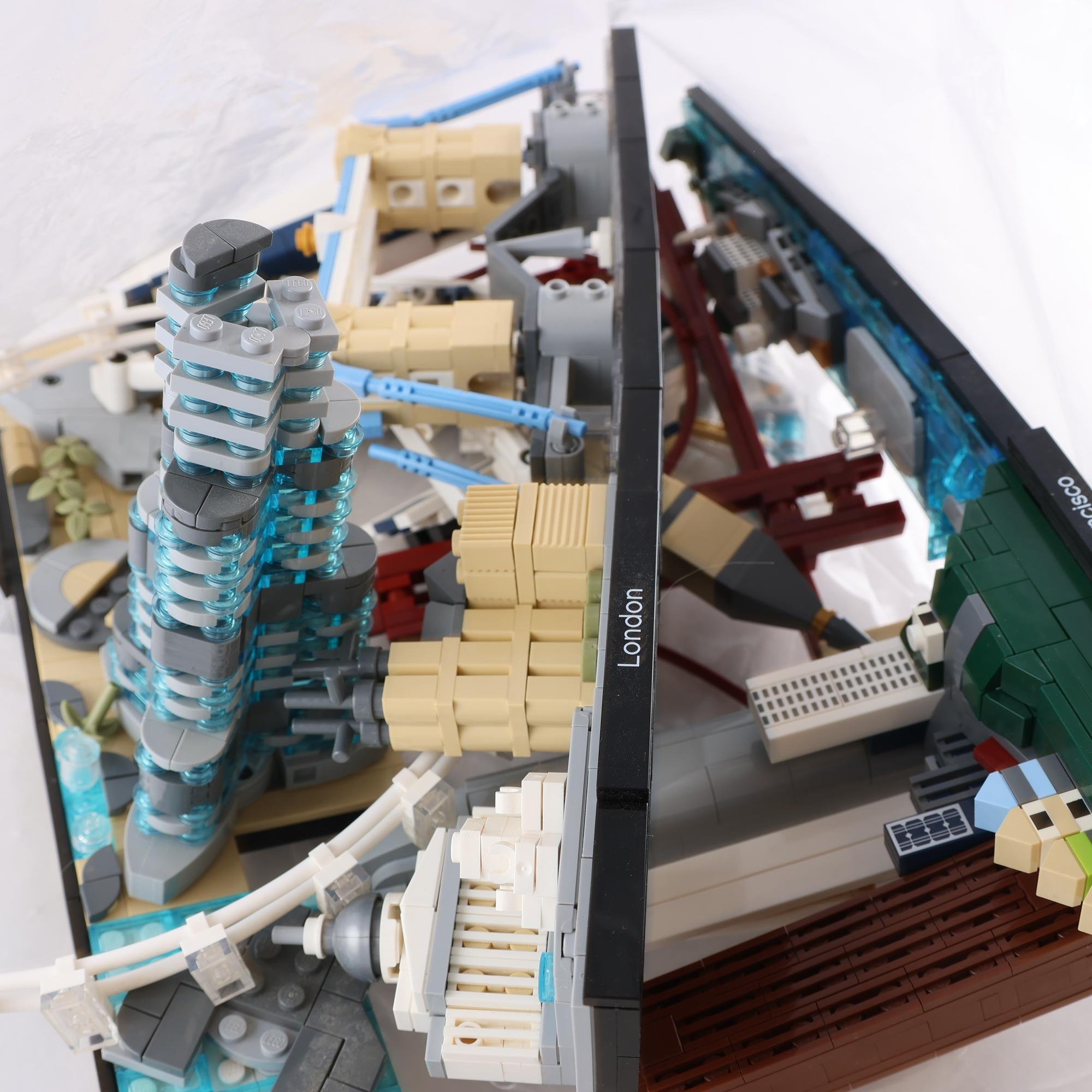 Lego, architecture, London & san franisco