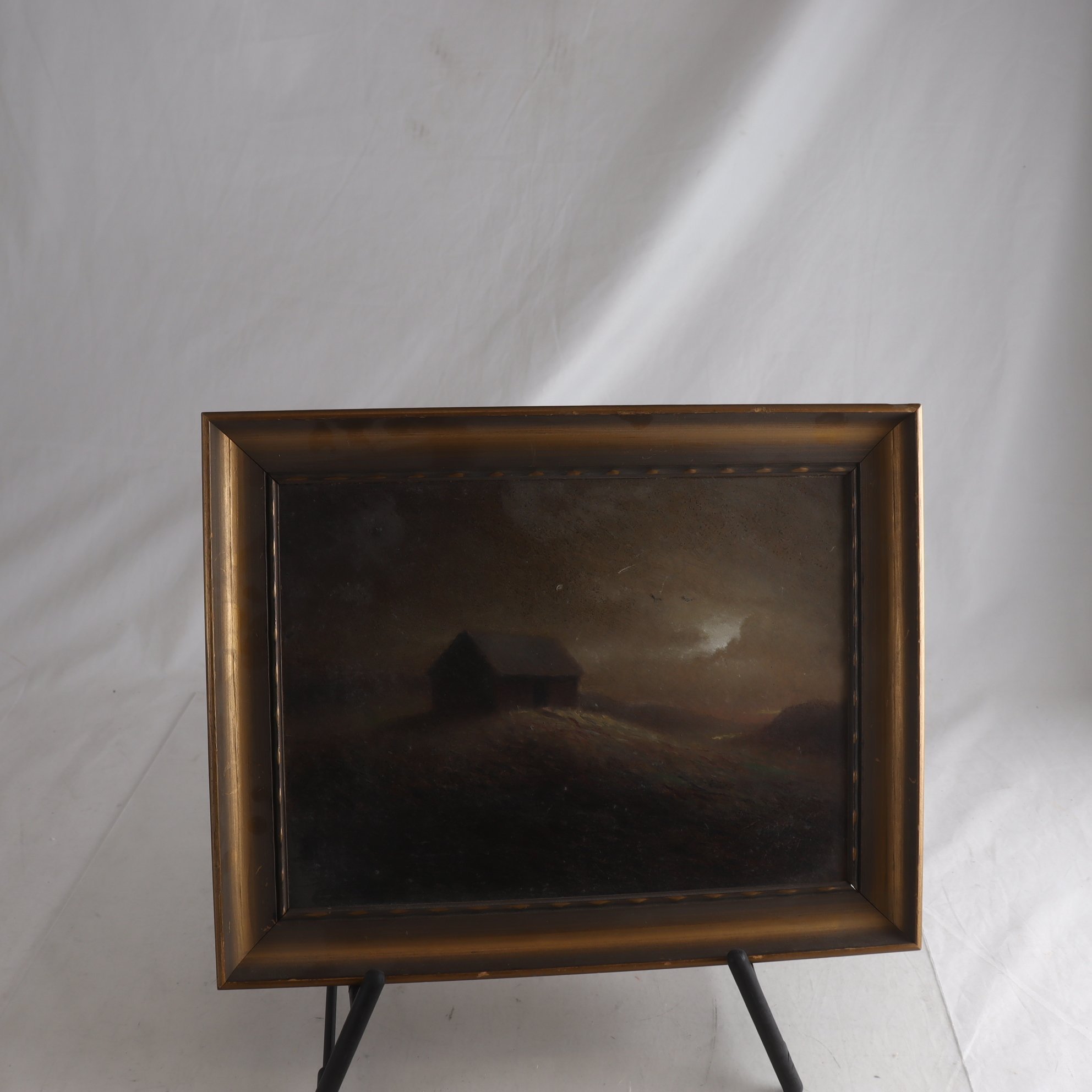 Olja på pannå. Samfraktas ej.