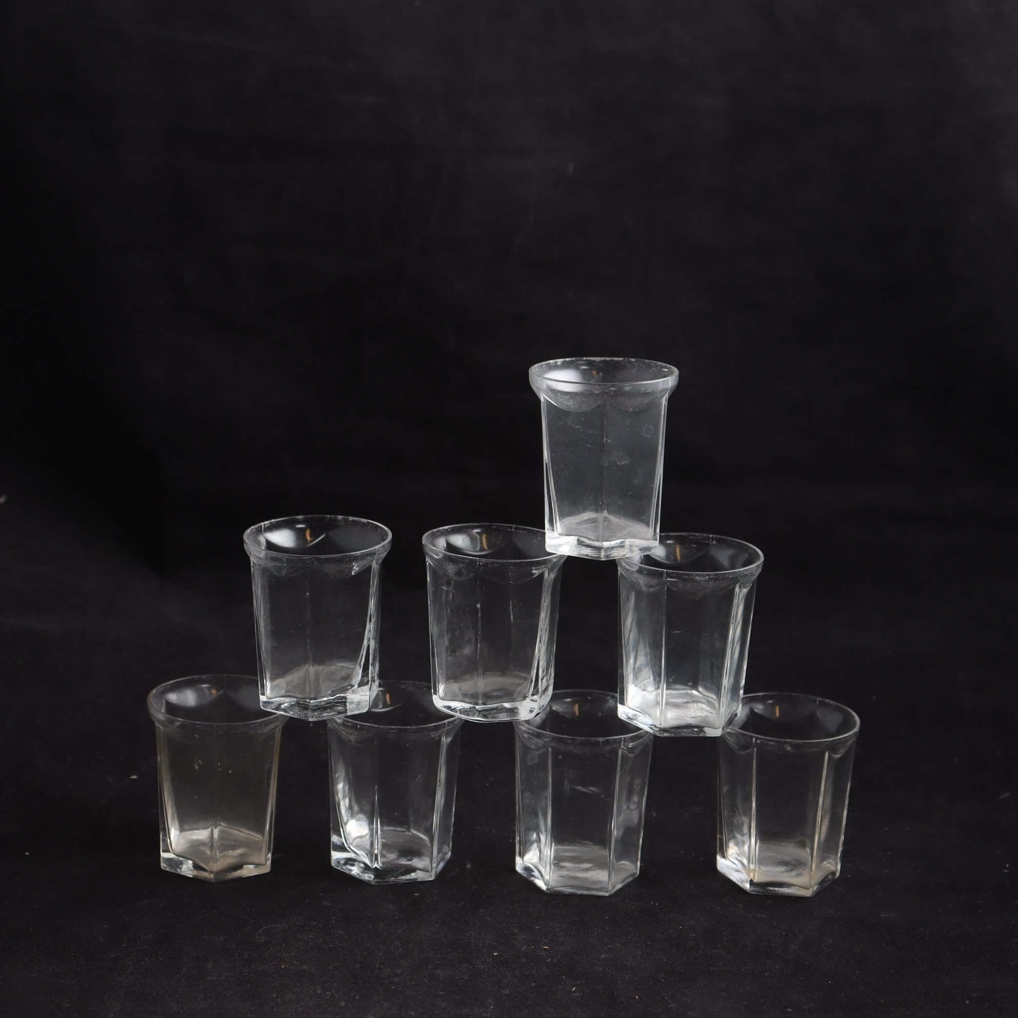 Snapsglas, Orrefors, 8 st